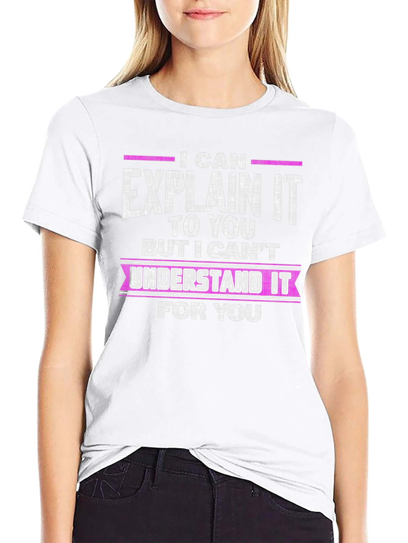 I Can Explain It Black Cotton T-Shirt