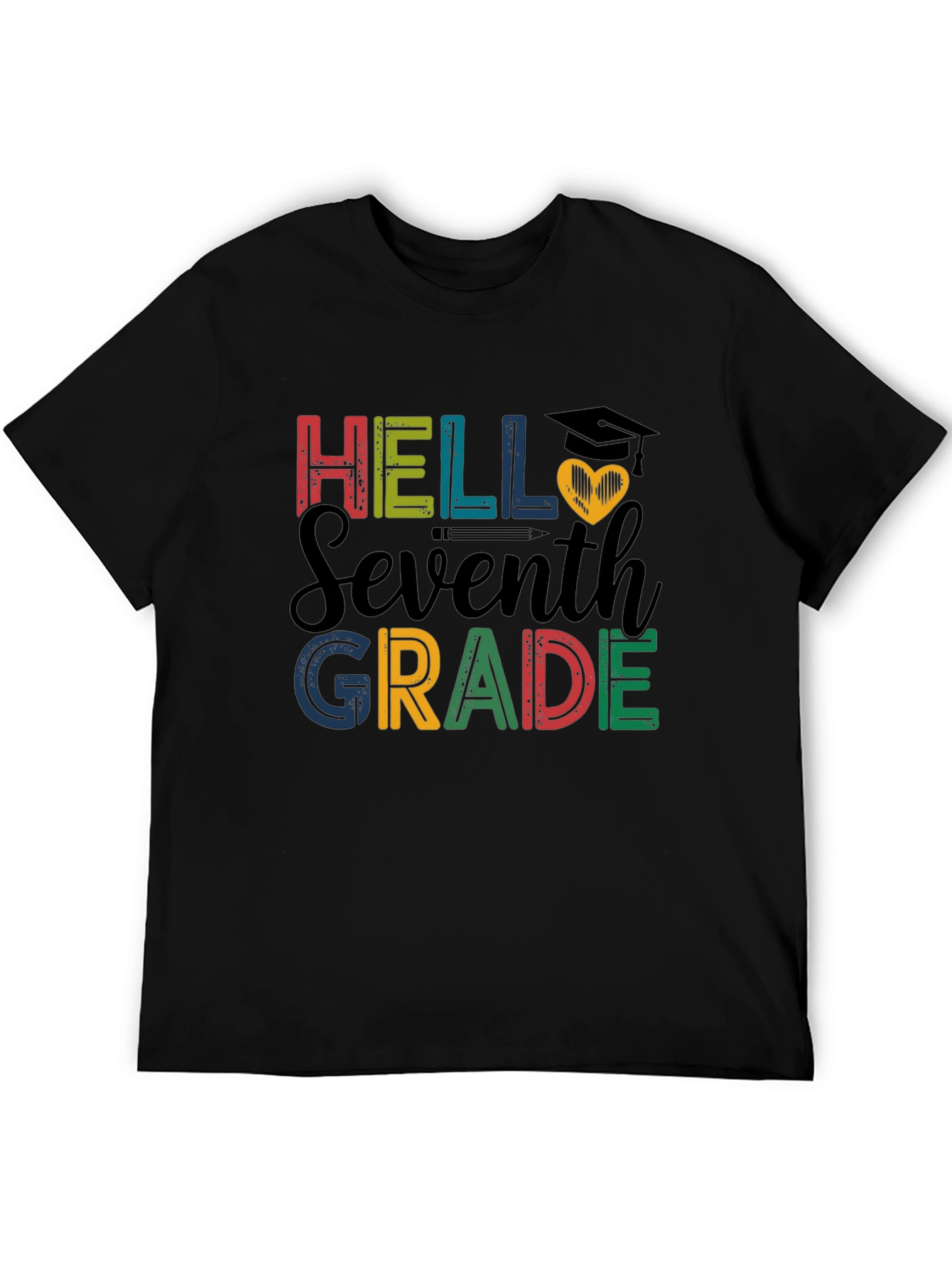 Hello Seventh Grade Graphic T-Shirt