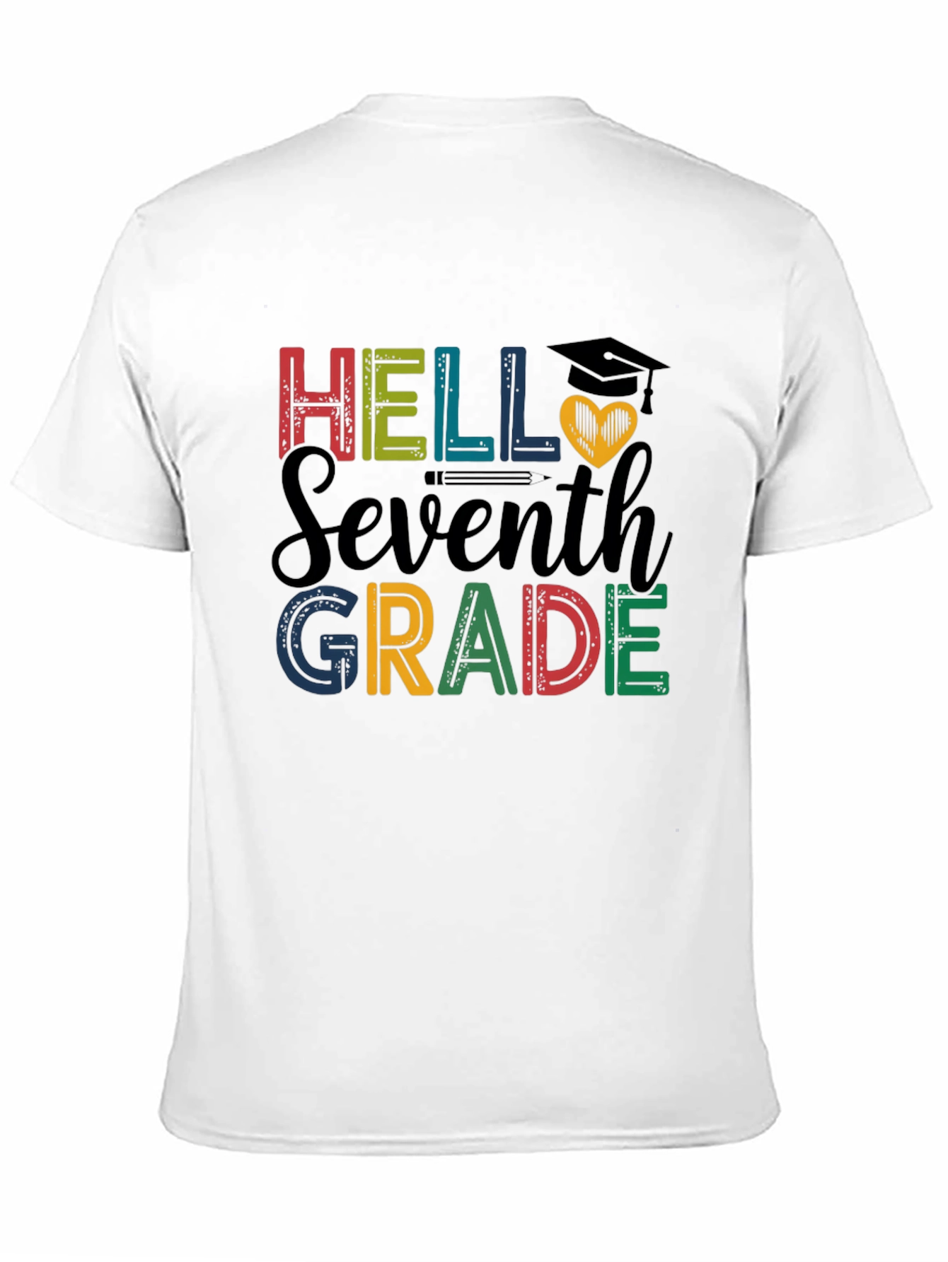 Hello Seventh Grade Graphic T-Shirt