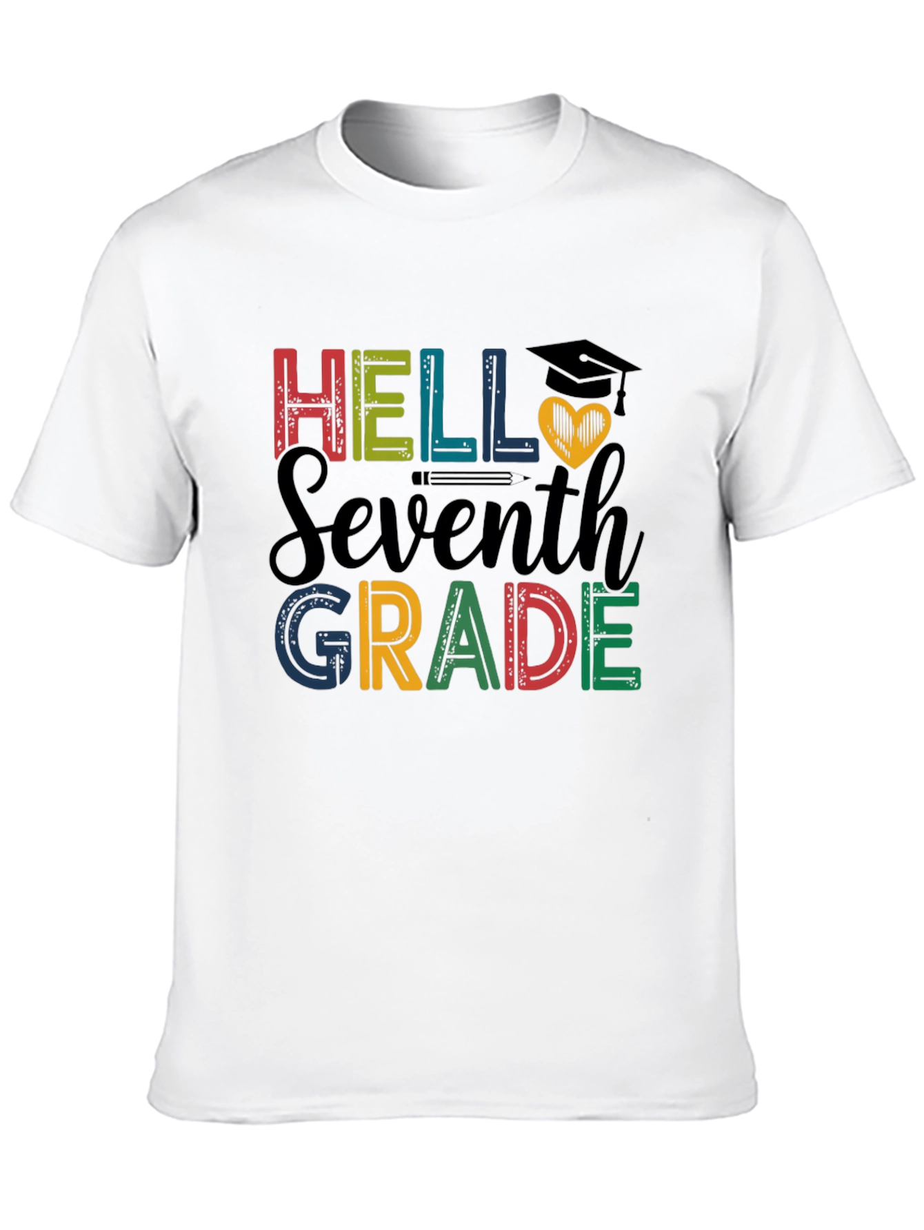 Hello Seventh Grade Graphic T-Shirt