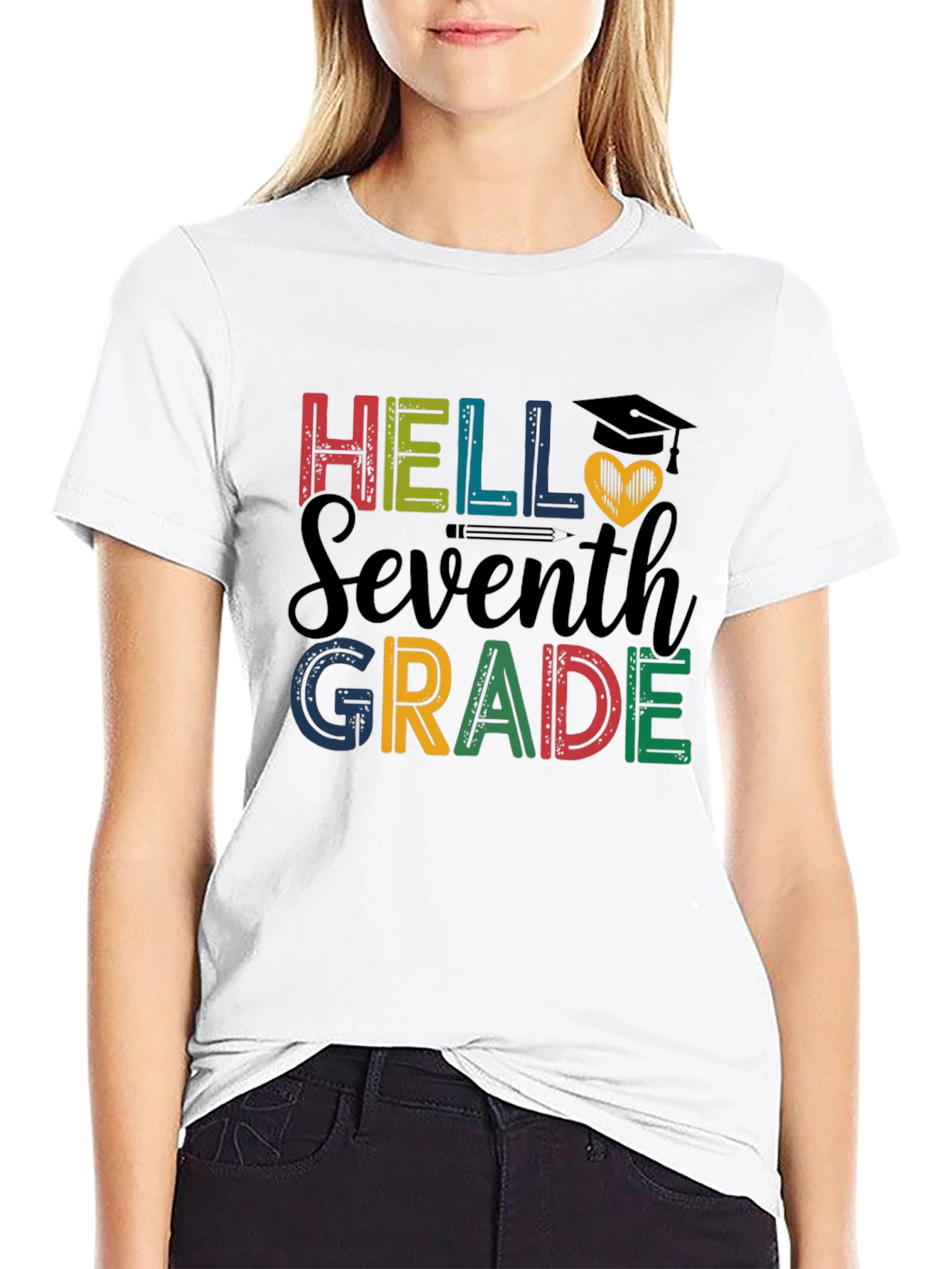 Hello Seventh Grade Graphic T-Shirt