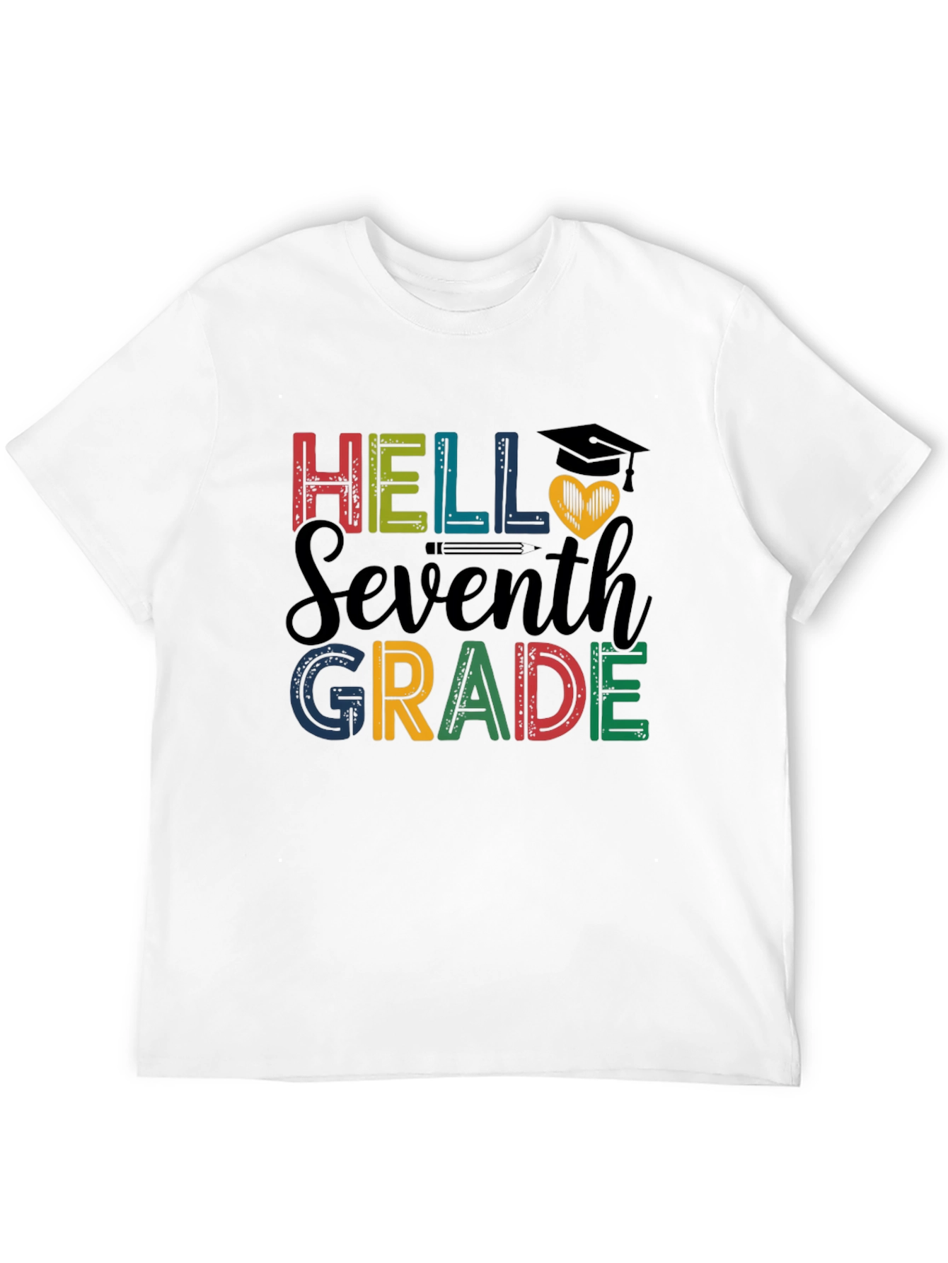 Hello Seventh Grade Graphic T-Shirt