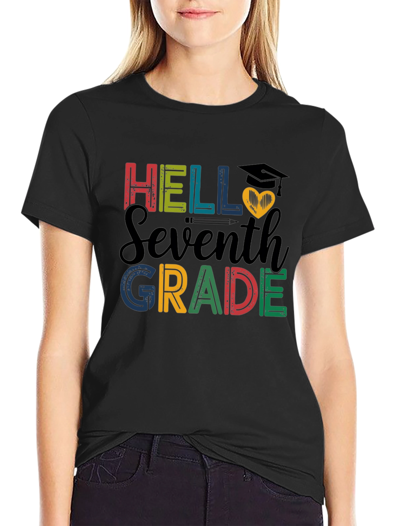 Hello Seventh Grade Graphic T-Shirt