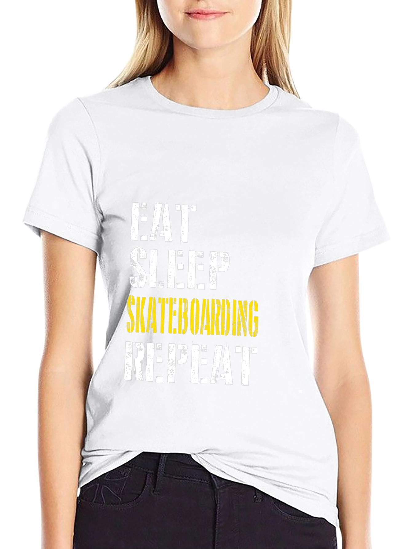 Eat Sleep Skateboarding Repeat Graphic Tee
