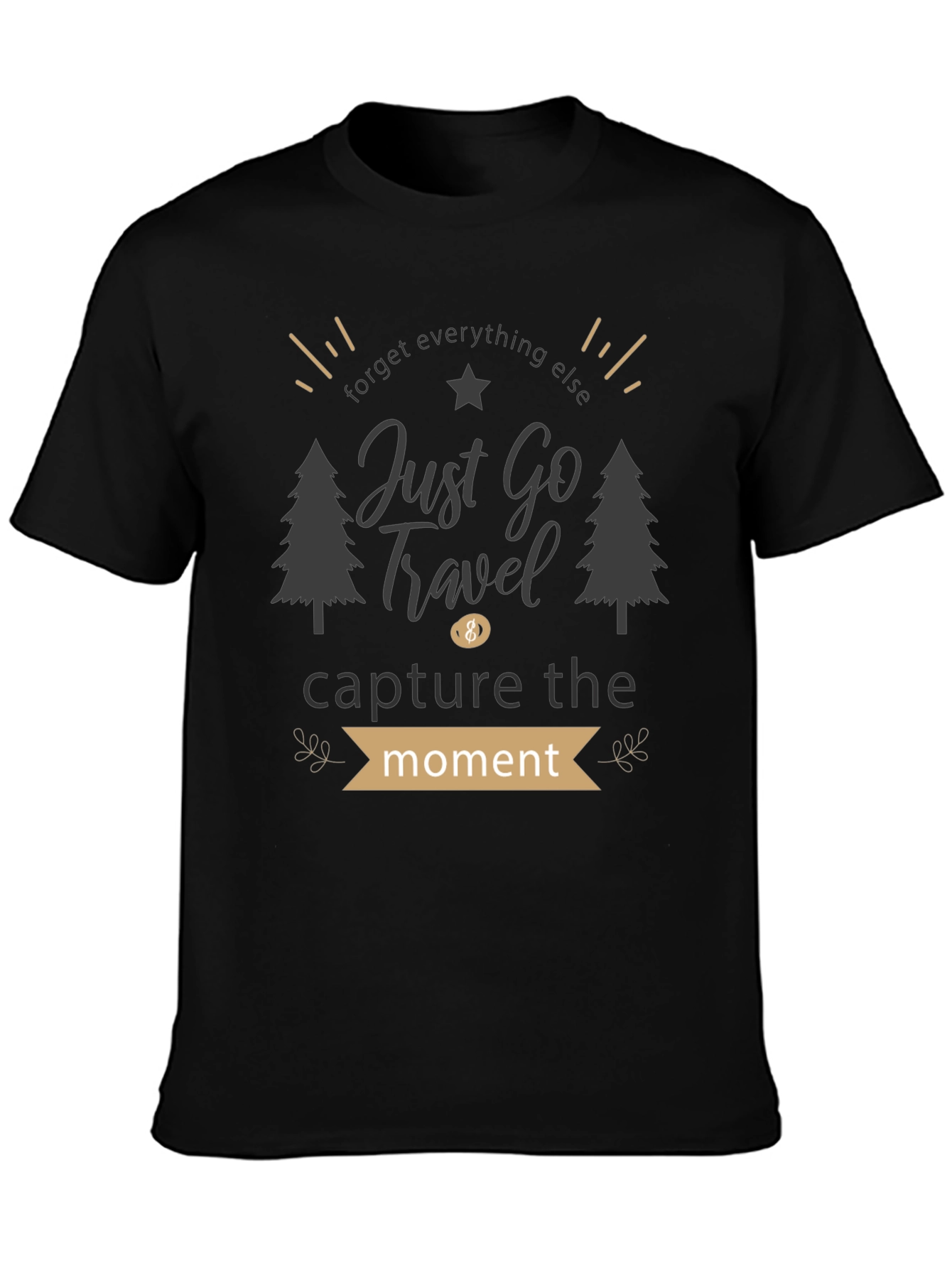 Just Go Travel Graphic Tee - Adventure Awaits!
