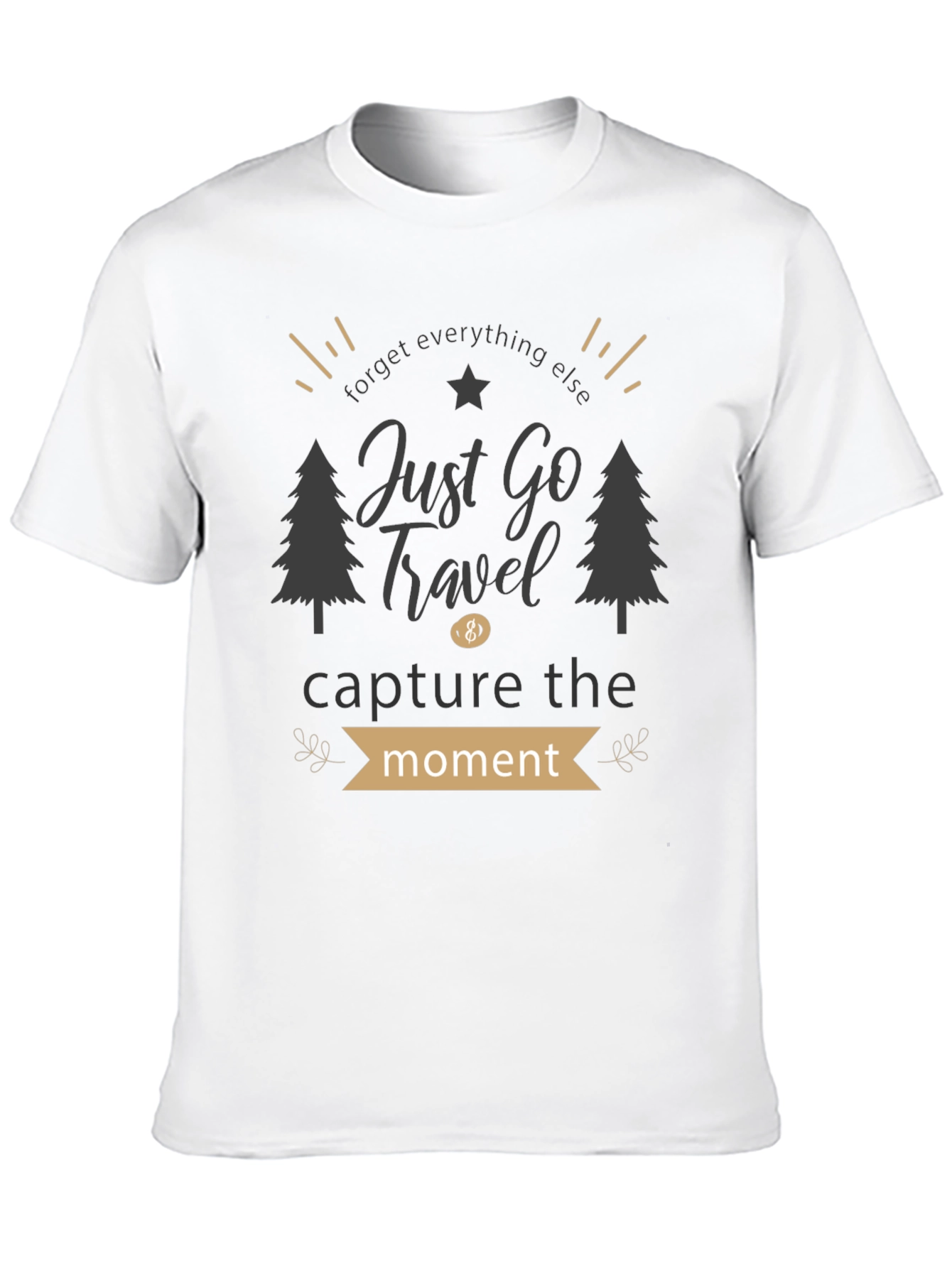 Just Go Travel Graphic Tee - Adventure Awaits!