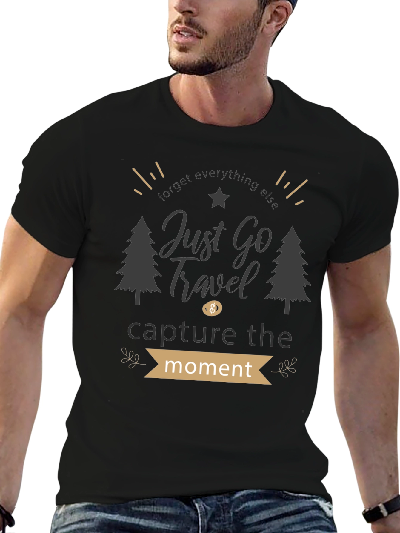 Just Go Travel Graphic Tee - Adventure Awaits!
