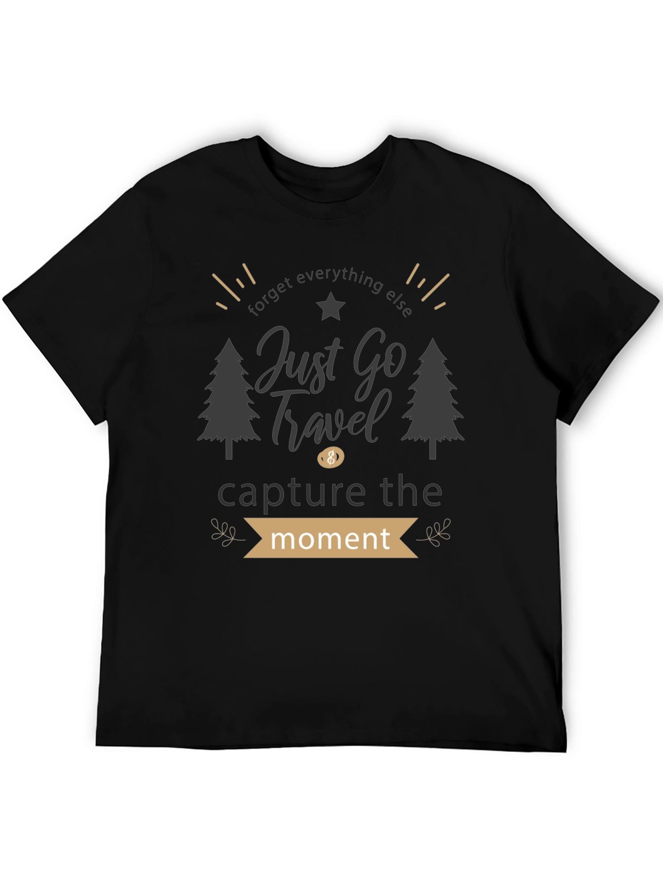 Just Go Travel Graphic Tee - Adventure Awaits!