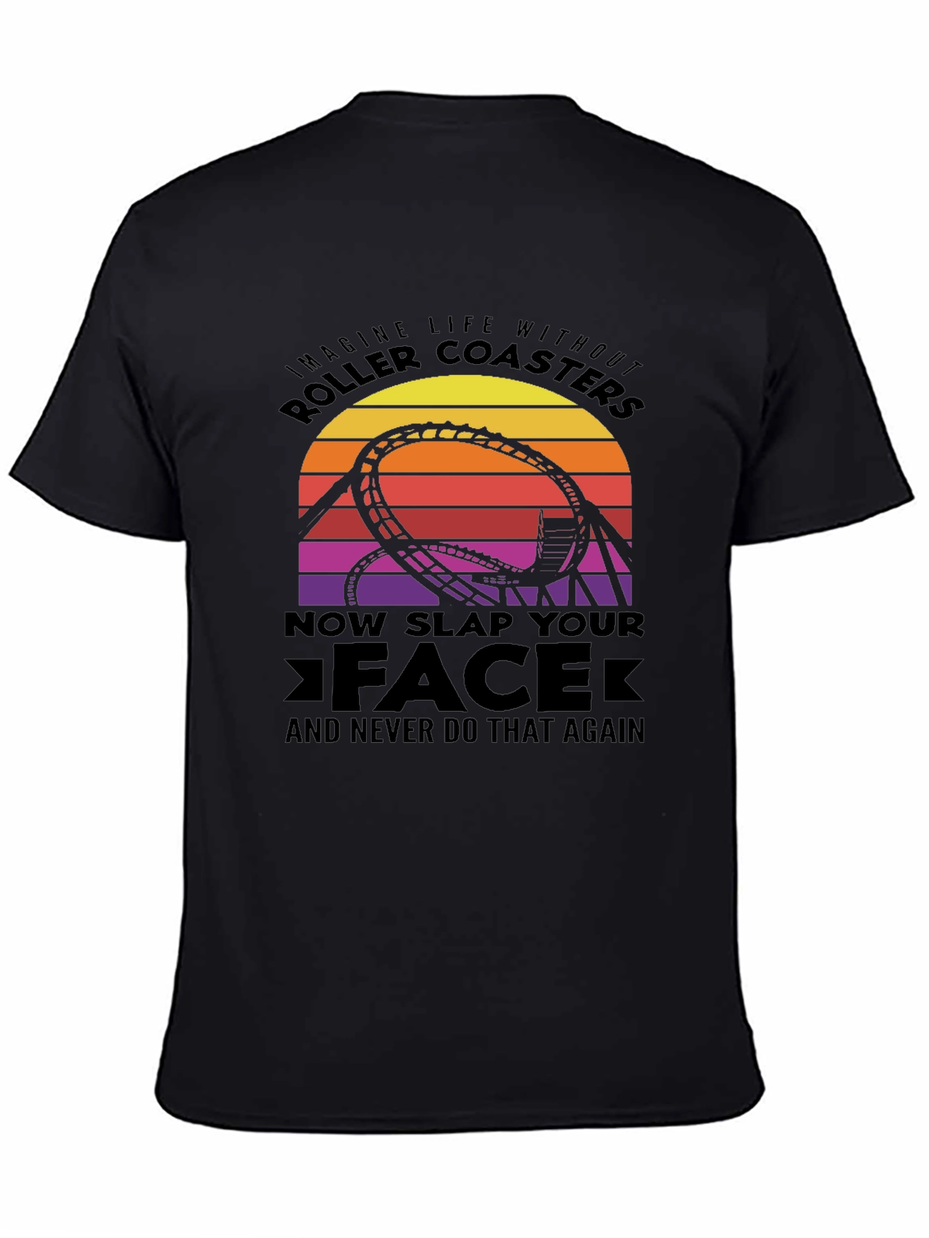 Roller Coaster Graphic Tee - Slap Your Face!
