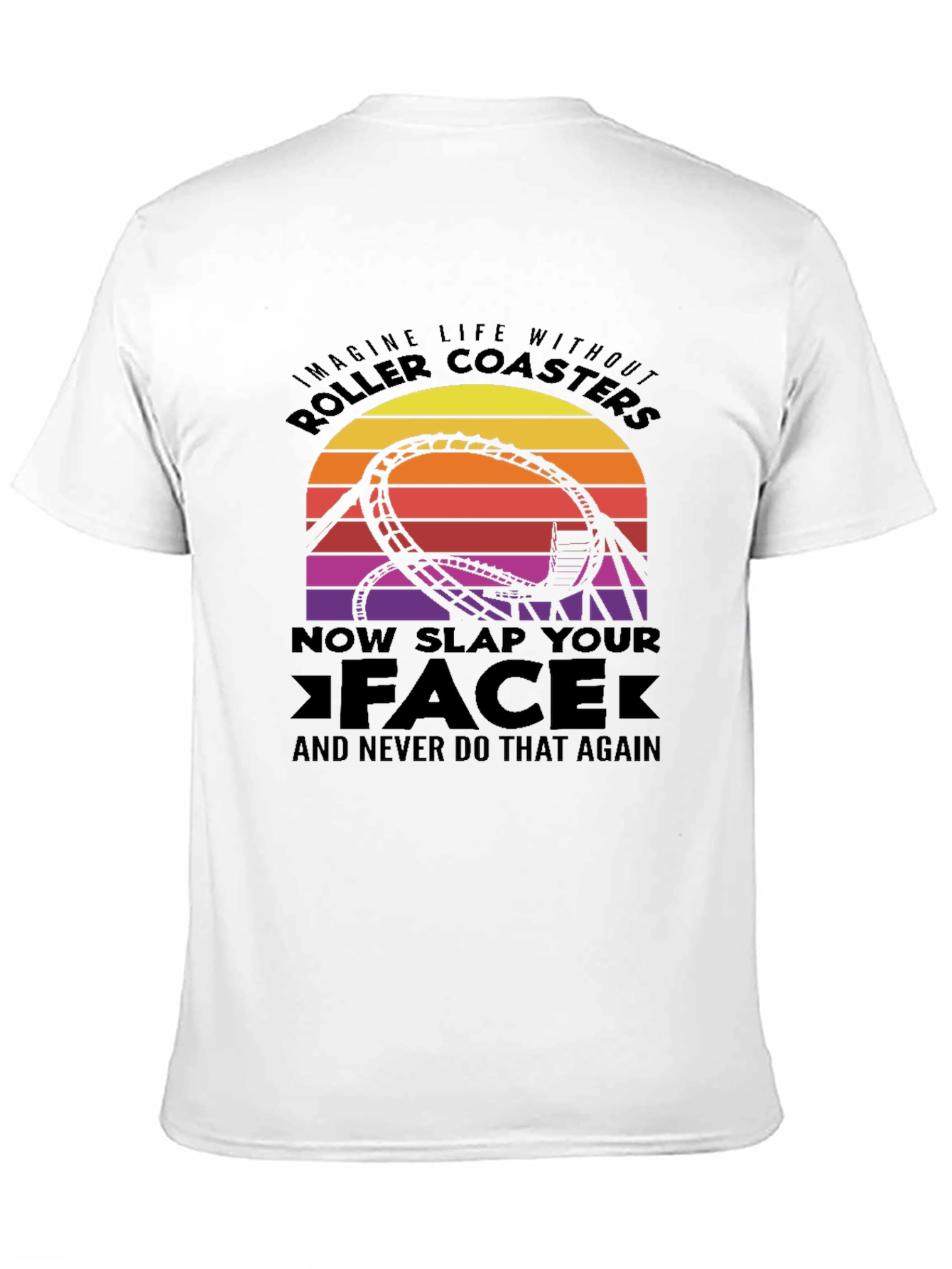 Roller Coaster Graphic Tee - Slap Your Face!