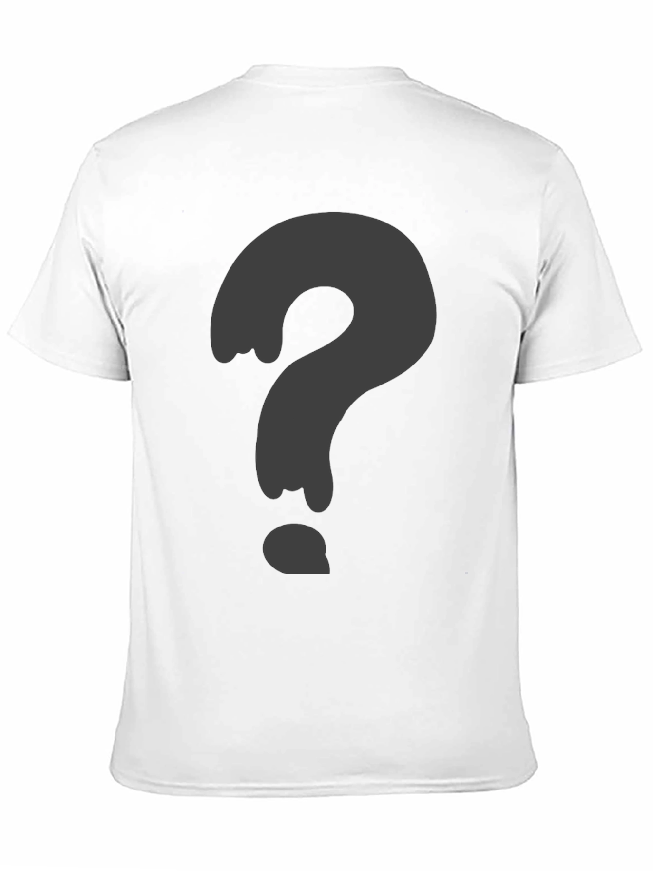 Mystery Question Mark Black T-Shirt