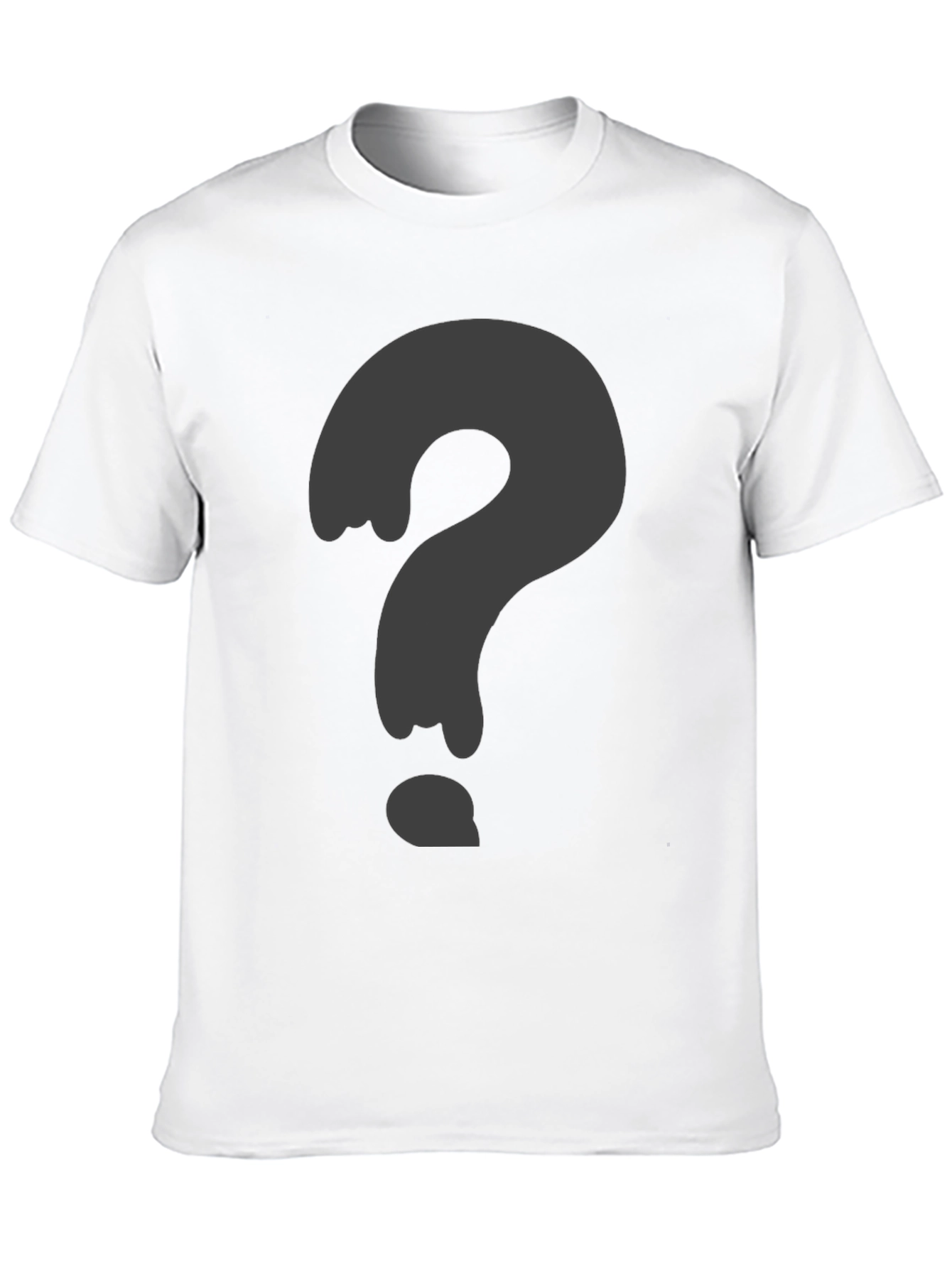 Mystery Question Mark Black T-Shirt