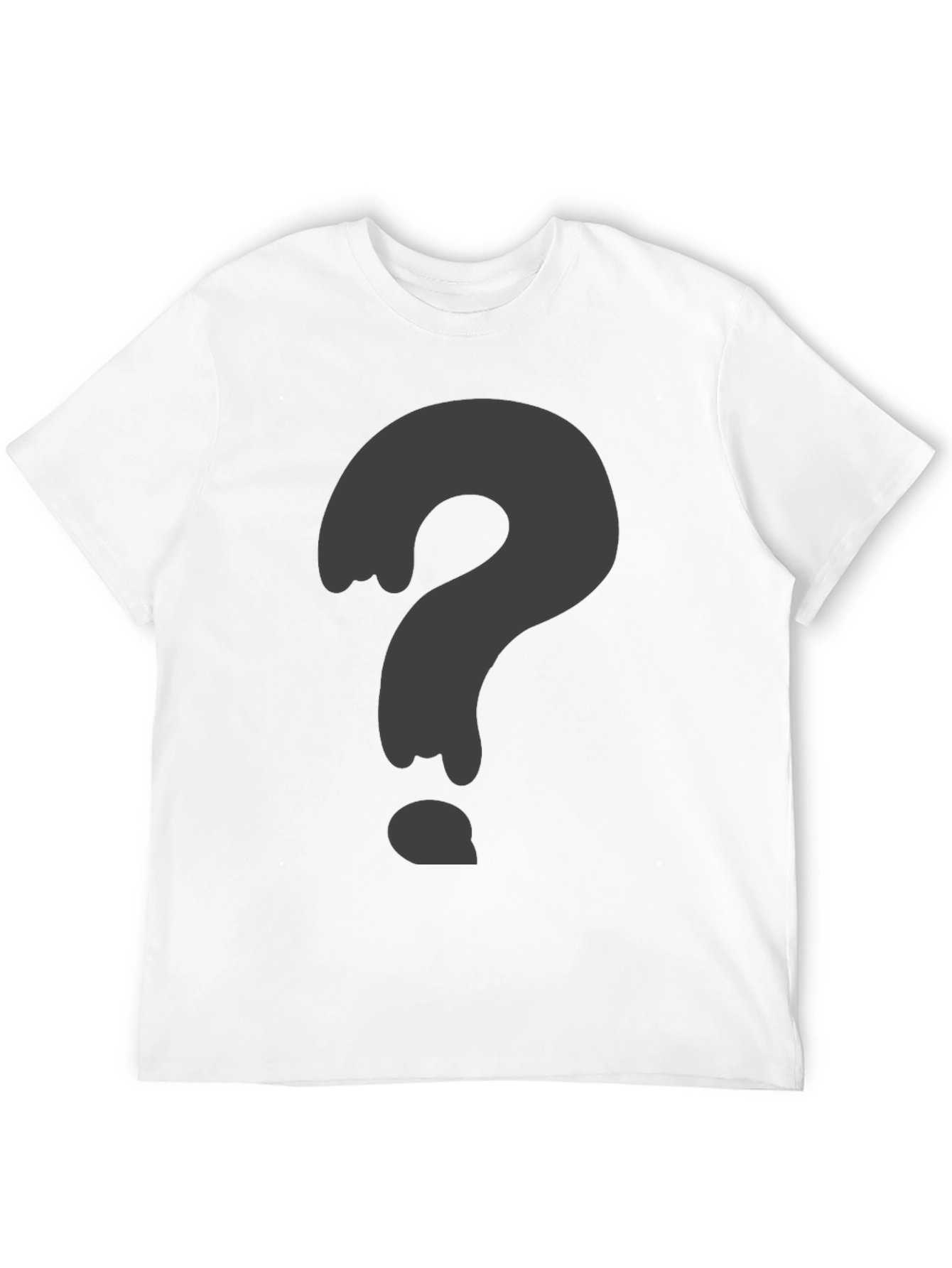 Mystery Question Mark Black T-Shirt