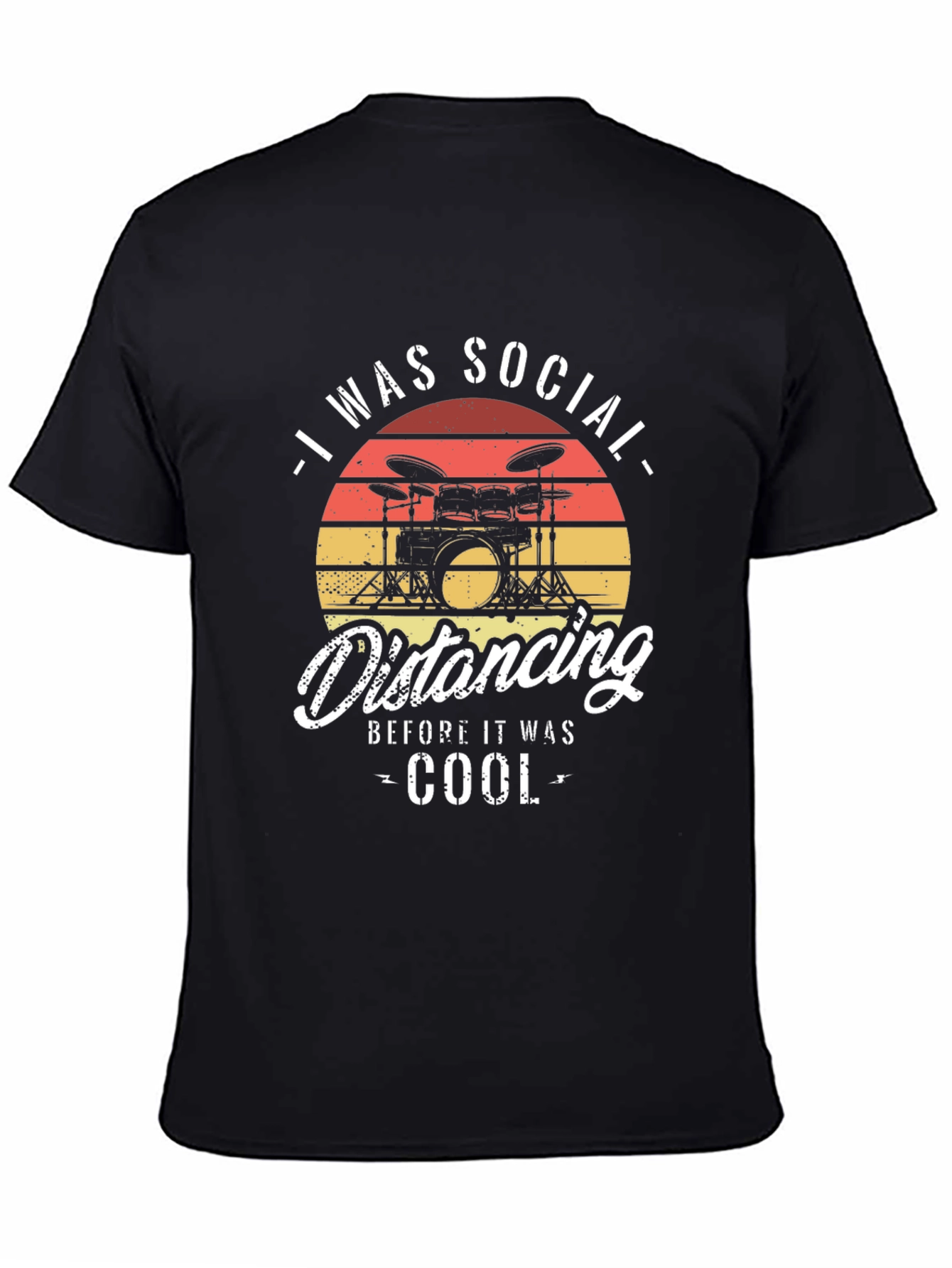 Social Distancing Drummer T-Shirt