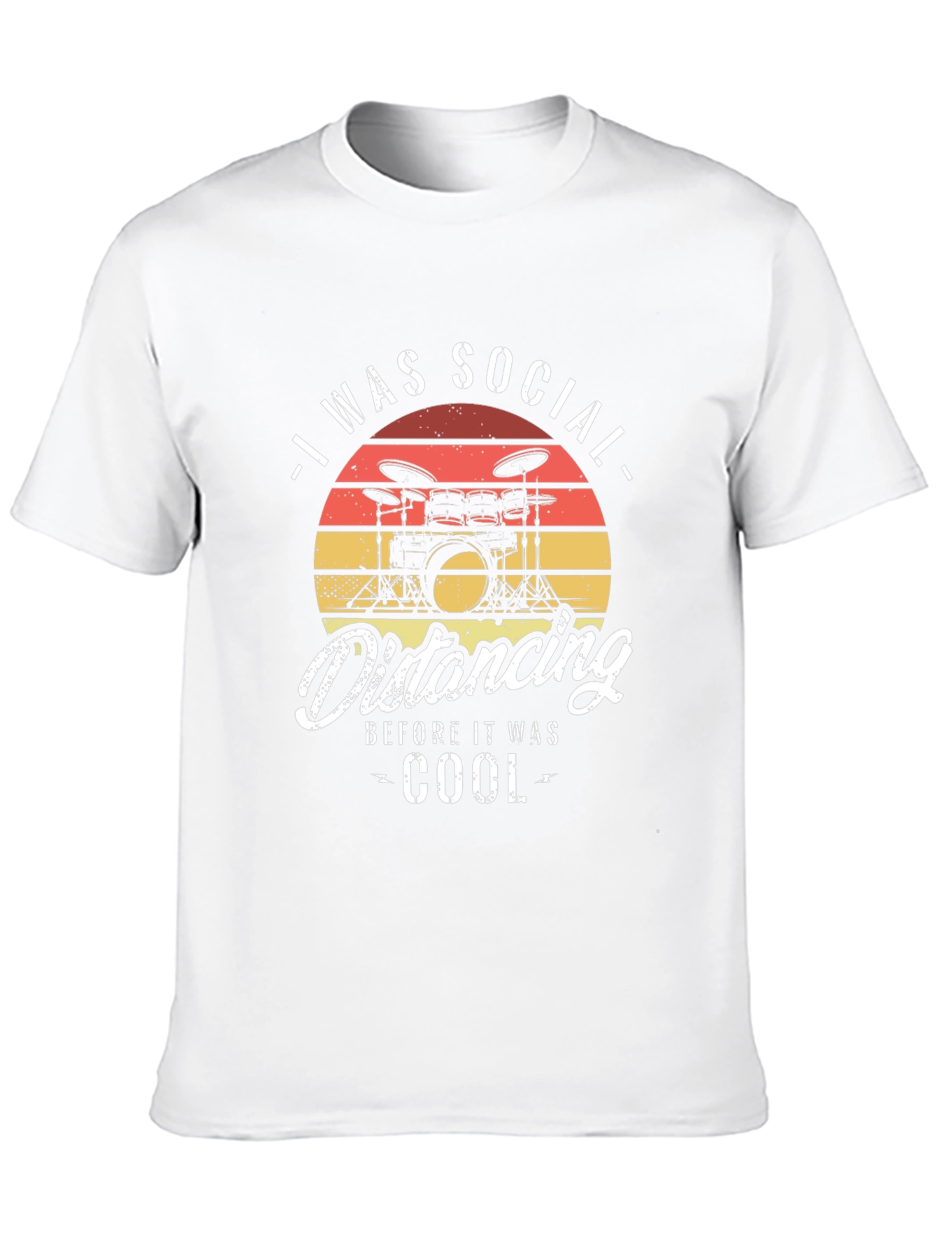Social Distancing Drummer T-Shirt