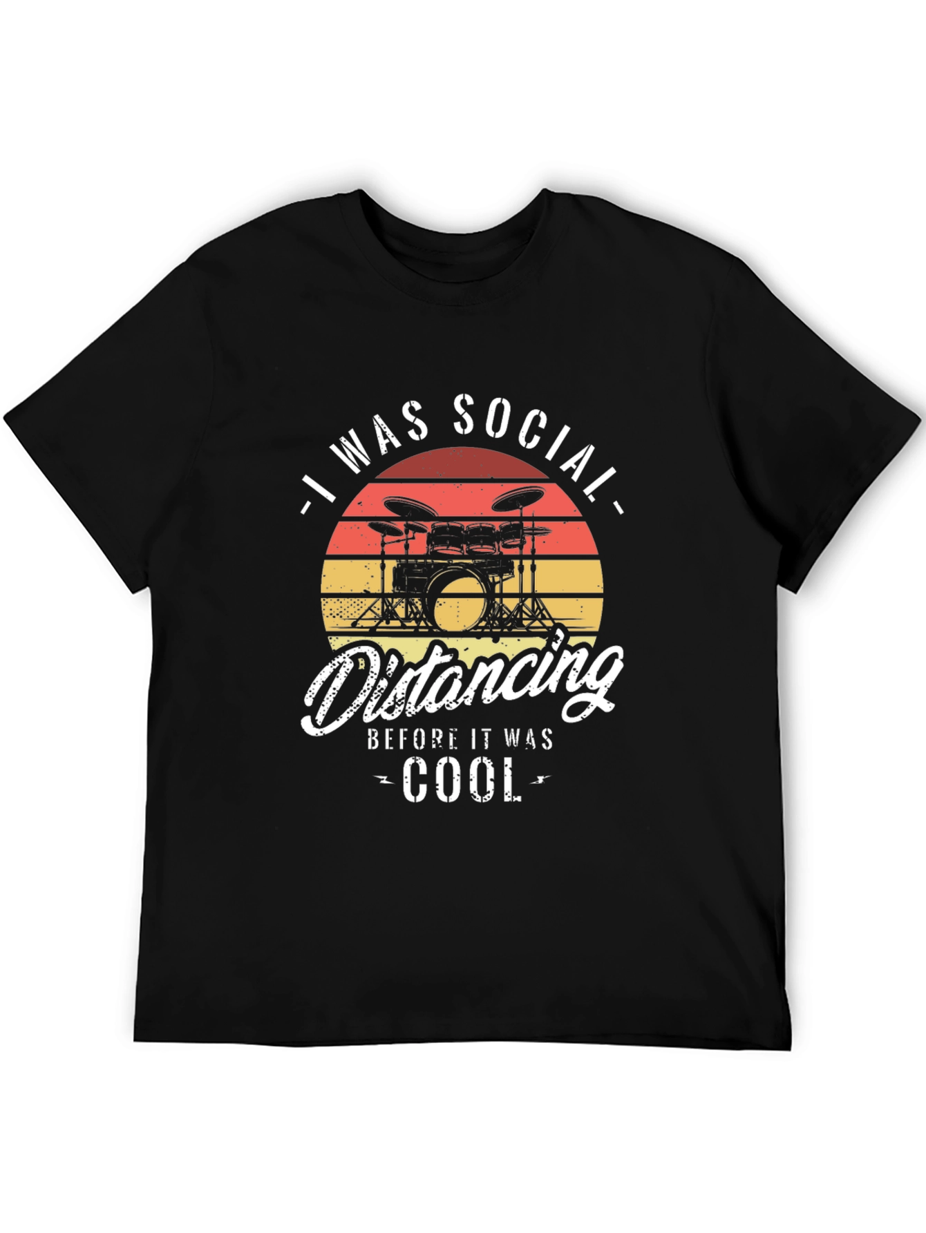 Social Distancing Drummer T-Shirt