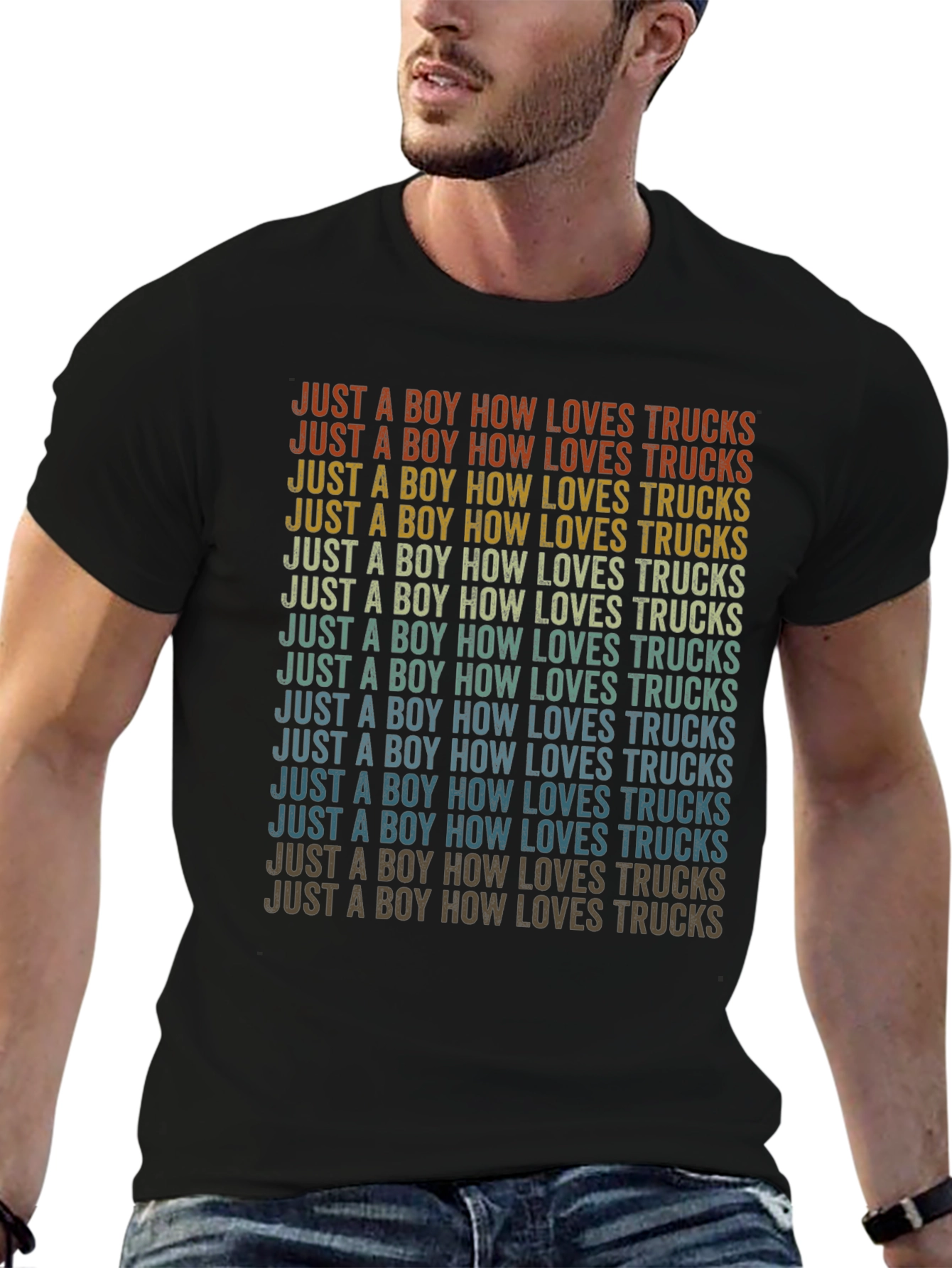 Boy Who Loves Trucks T-Shirt
