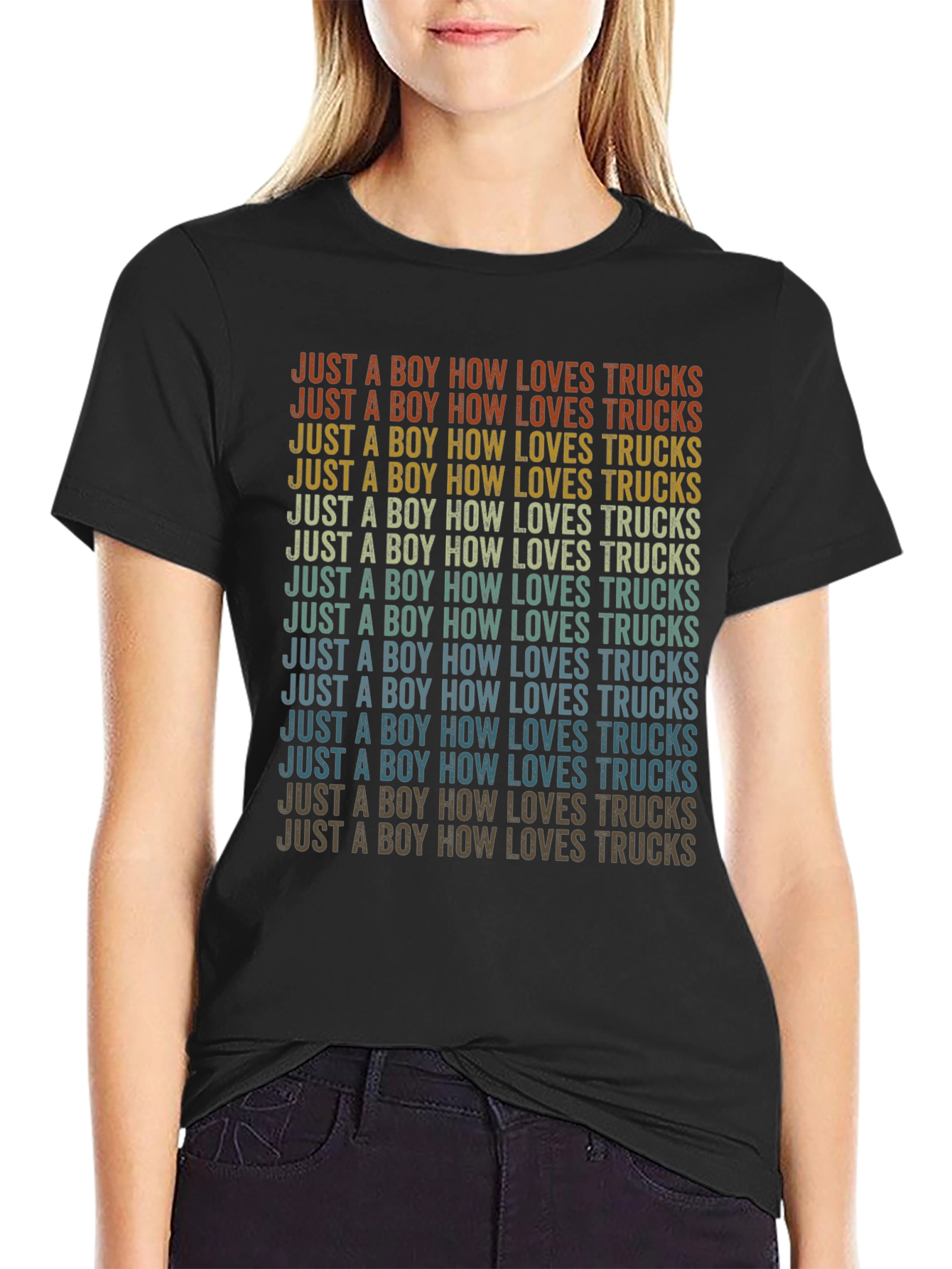 Boy Who Loves Trucks T-Shirt