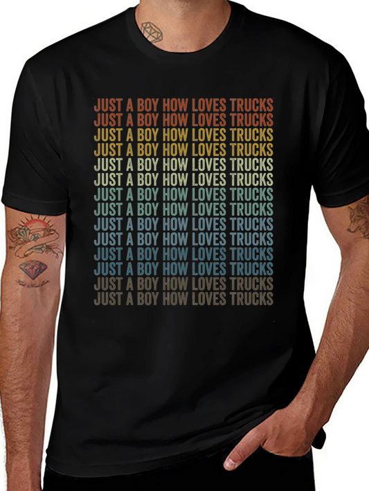 Boy Who Loves Trucks T-Shirt