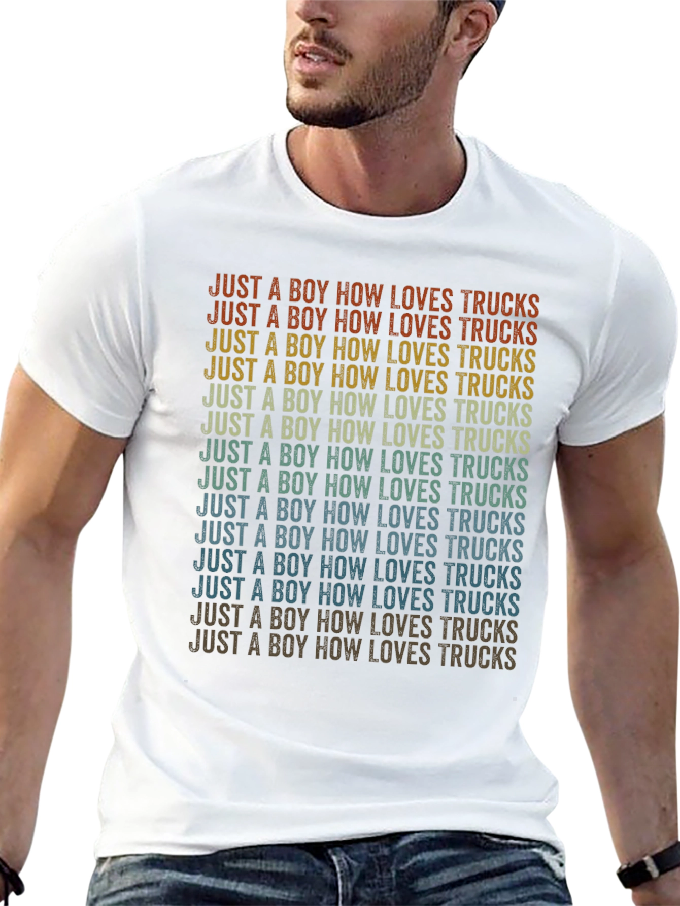 Boy Who Loves Trucks T-Shirt