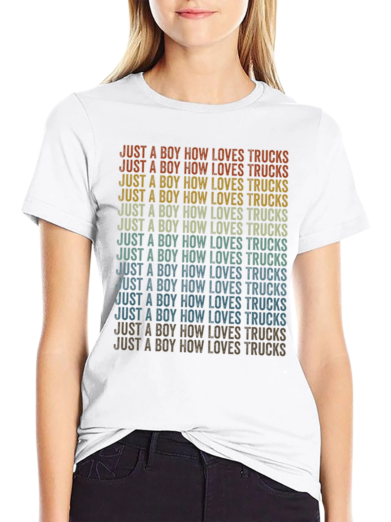 Boy Who Loves Trucks T-Shirt