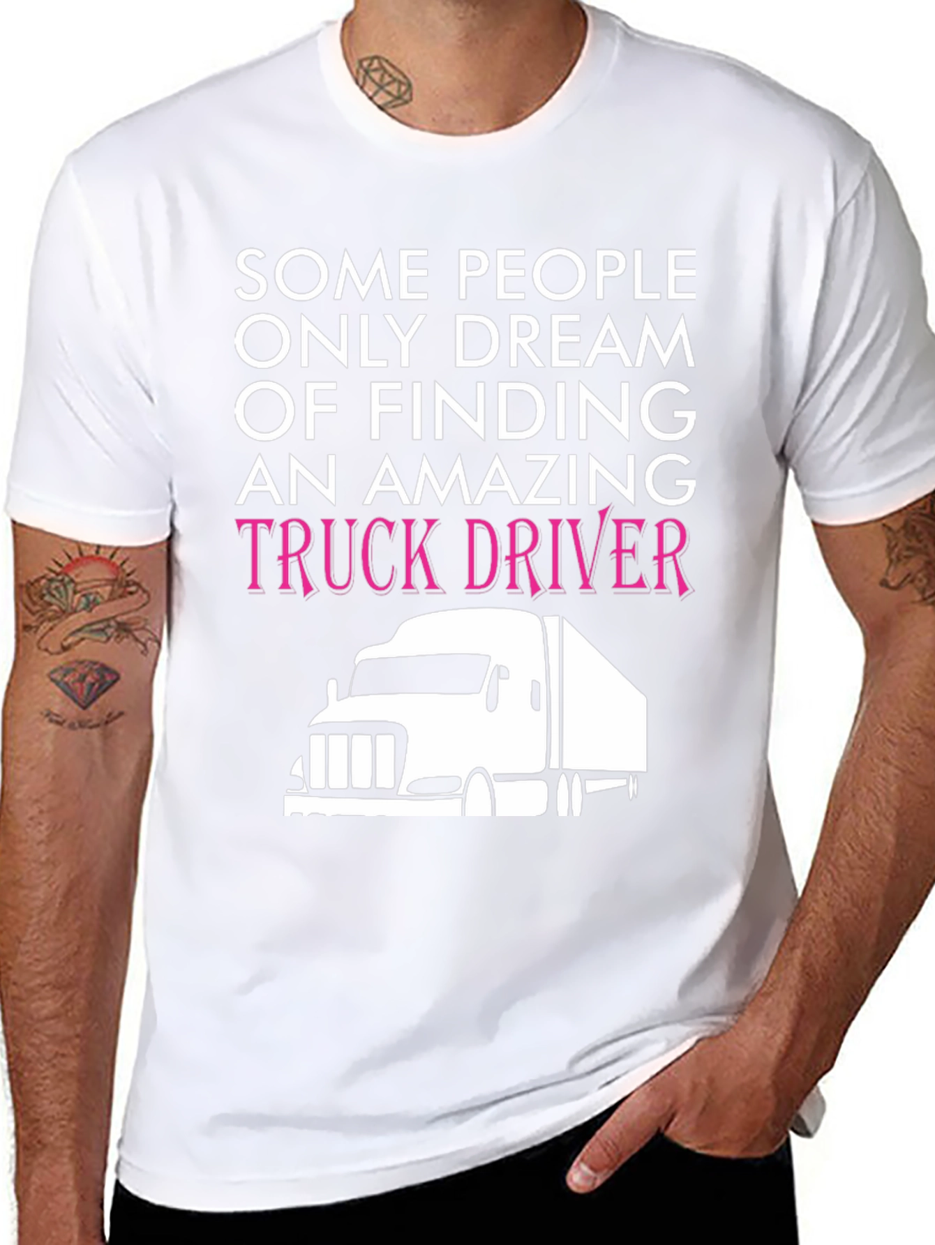 Truck Driver T-Shirt - Dream Finding Design
