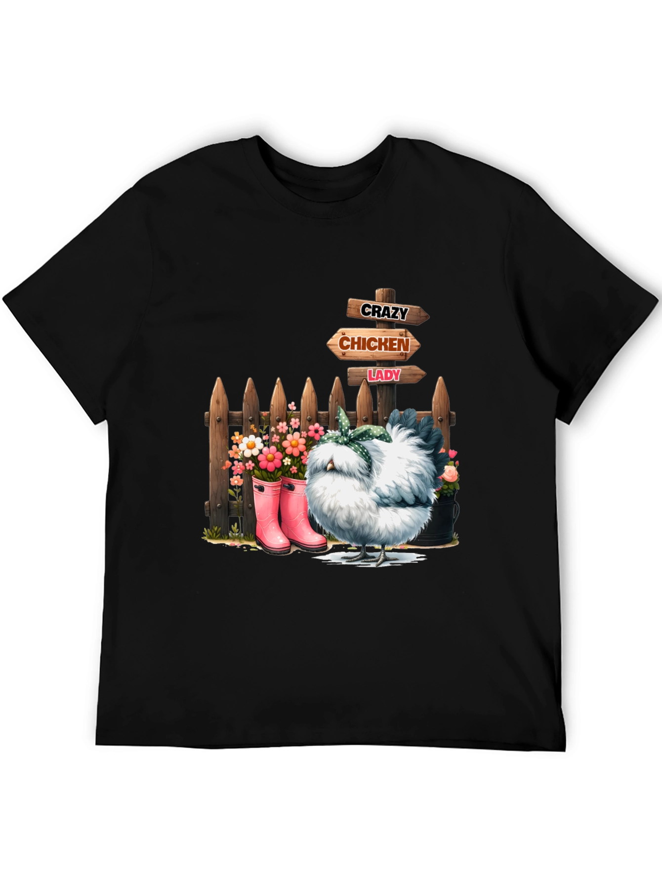 Crazy Chicken Lady Graphic Tee