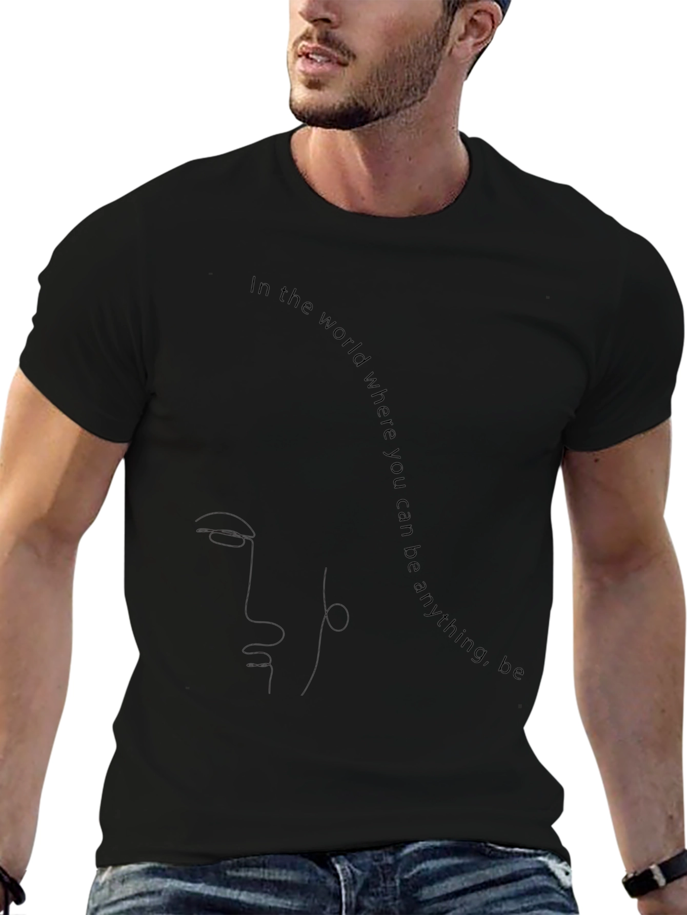 Be Anything T-Shirt - Black Graphic Tee