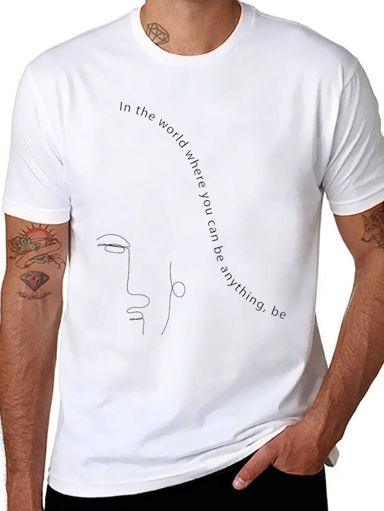Be Anything T-Shirt - Black Graphic Tee