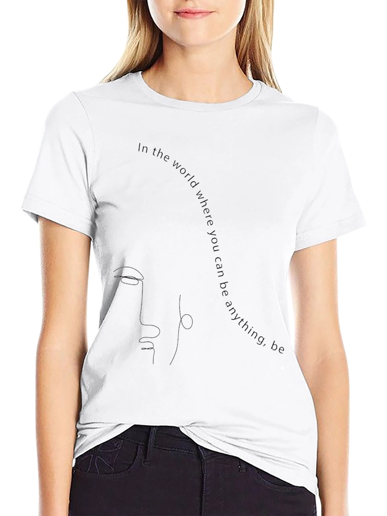 Be Anything T-Shirt - Black Graphic Tee