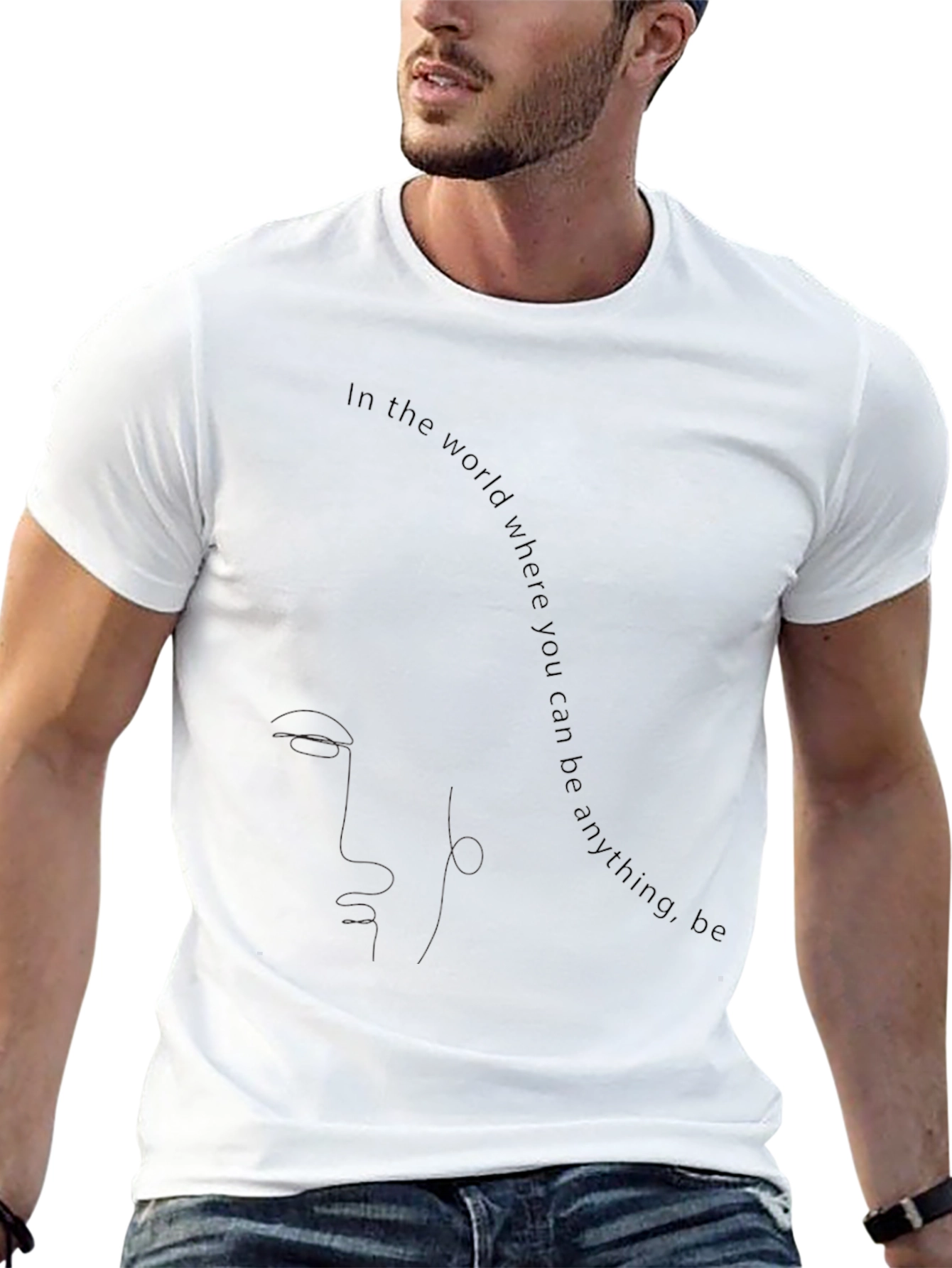 Be Anything T-Shirt - Black Graphic Tee