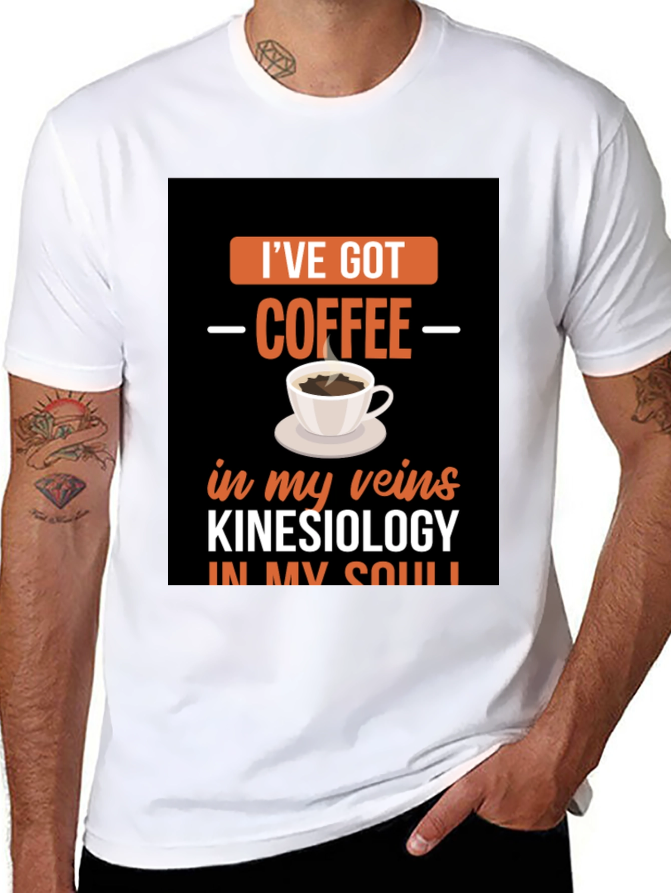 Coffee & Kinesiology T-Shirt - Quirky Graphic Tee