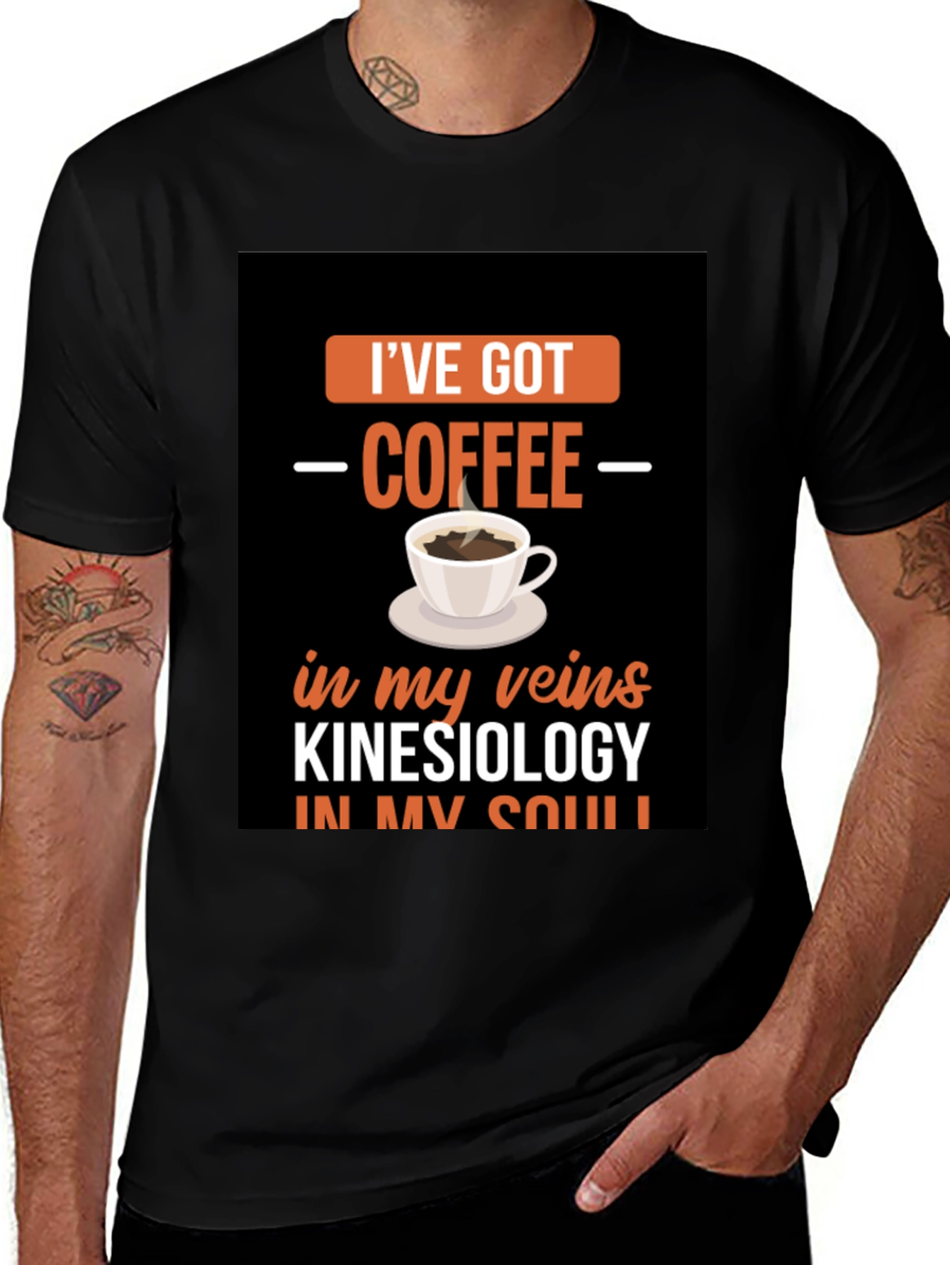 Coffee & Kinesiology T-Shirt - Quirky Graphic Tee