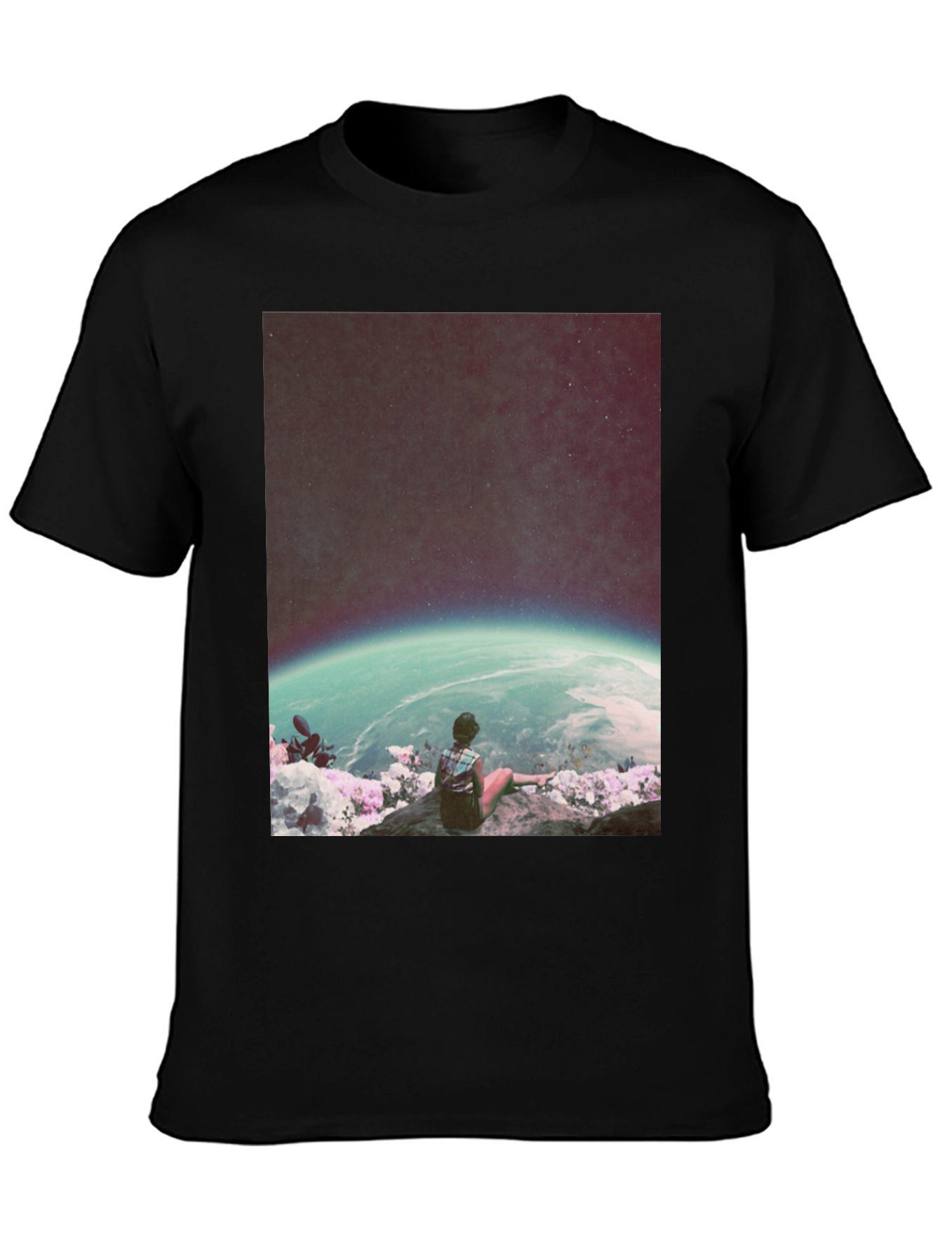 Cosmic View T-Shirt - Galaxy Observer Tee