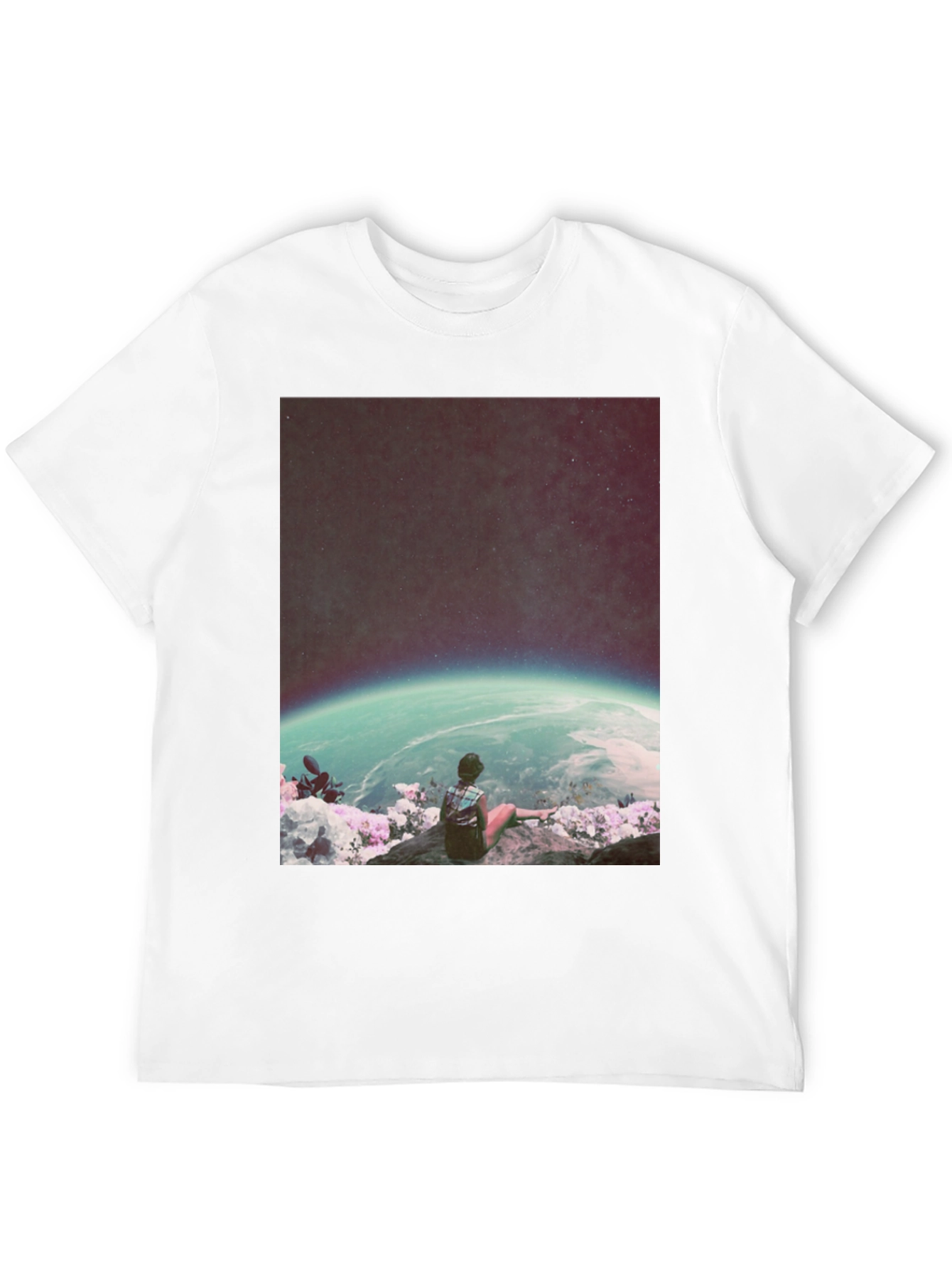 Cosmic View T-Shirt - Galaxy Observer Tee