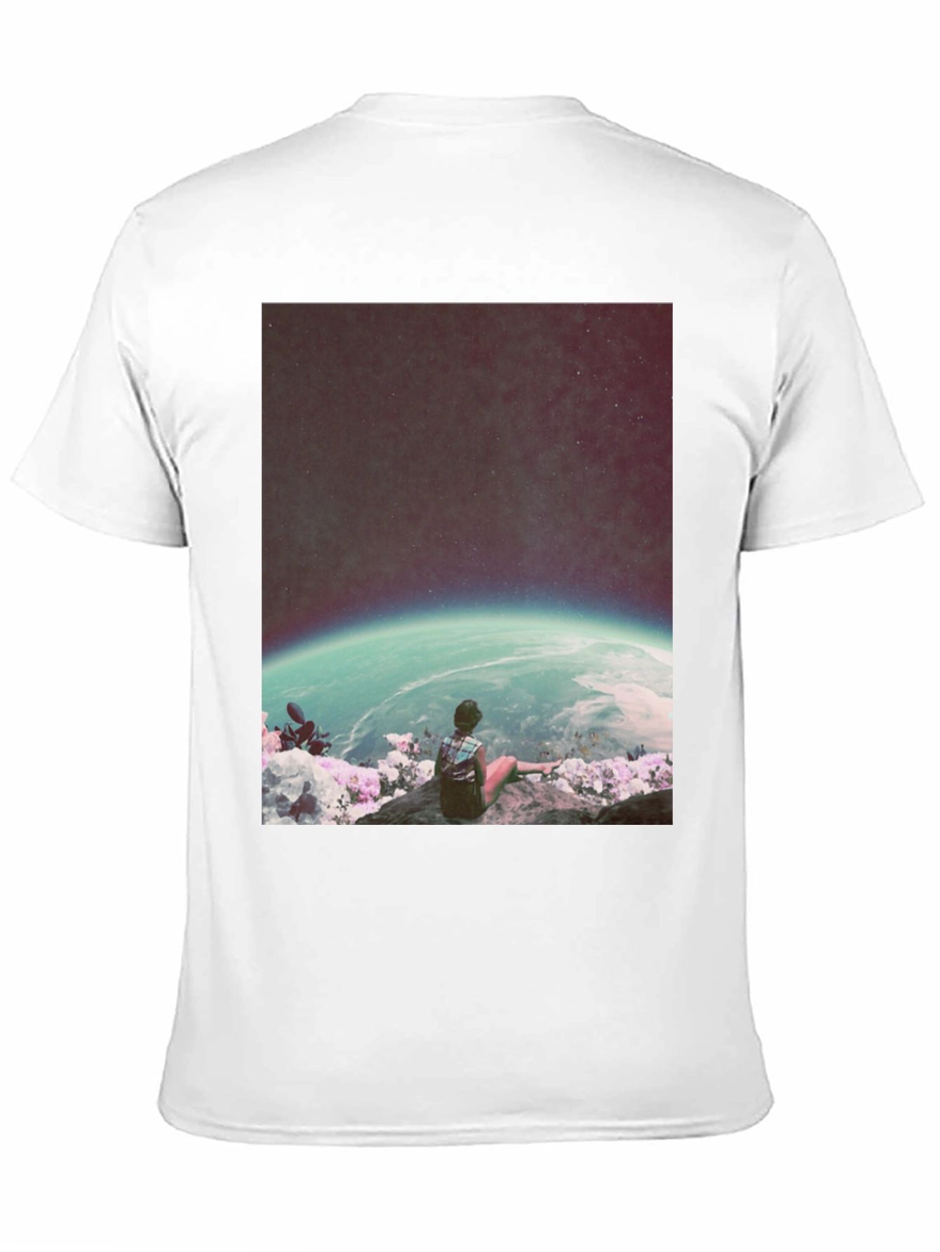 Cosmic View T-Shirt - Galaxy Observer Tee