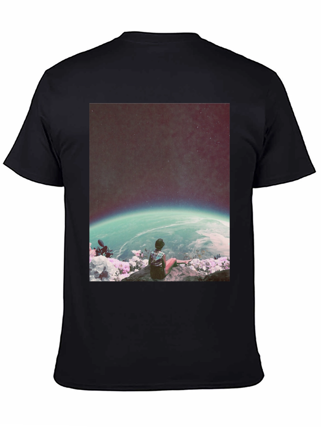 Cosmic View T-Shirt - Galaxy Observer Tee