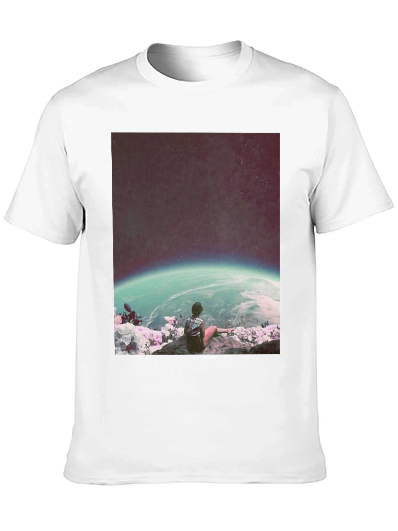 Cosmic View T-Shirt - Galaxy Observer Tee
