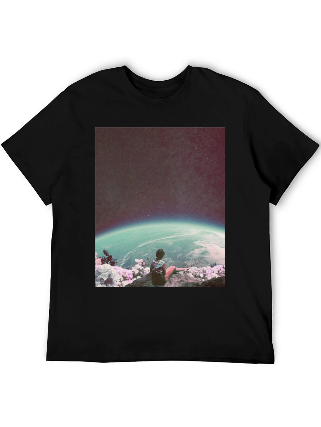 Cosmic View T-Shirt - Galaxy Observer Tee