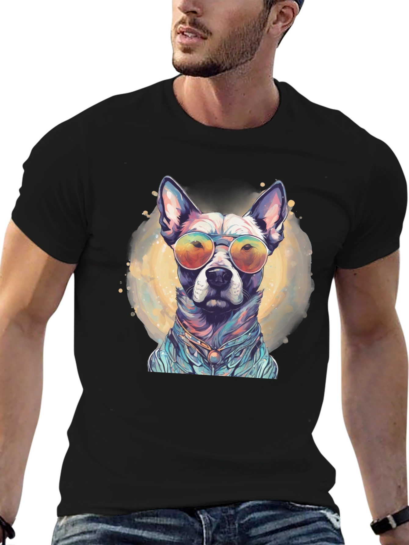 Cool Dog Graphic Tee - Stylish Unisex T-Shirt