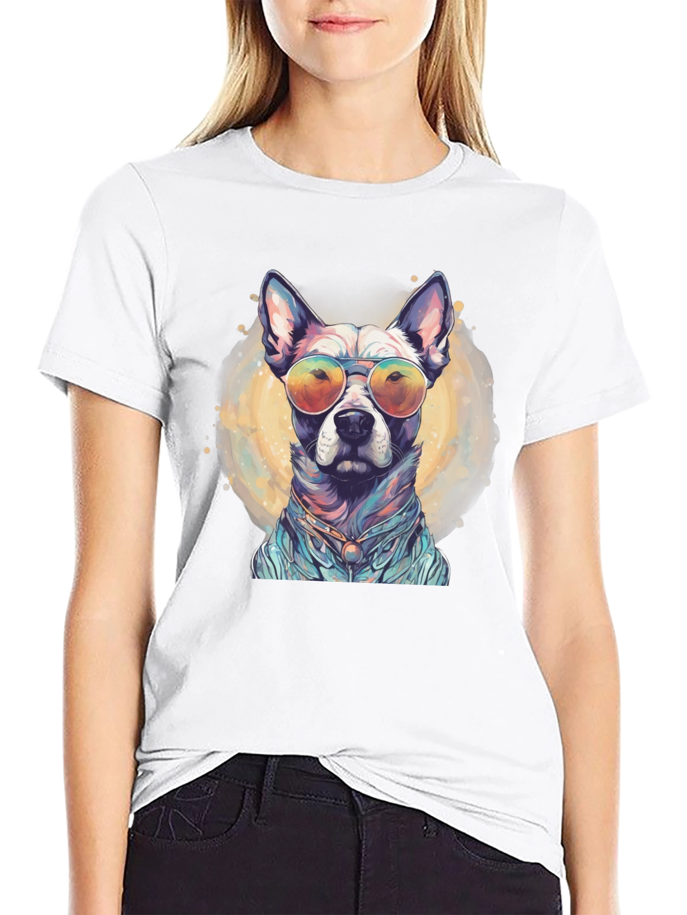 Cool Dog Graphic Tee - Stylish Unisex T-Shirt