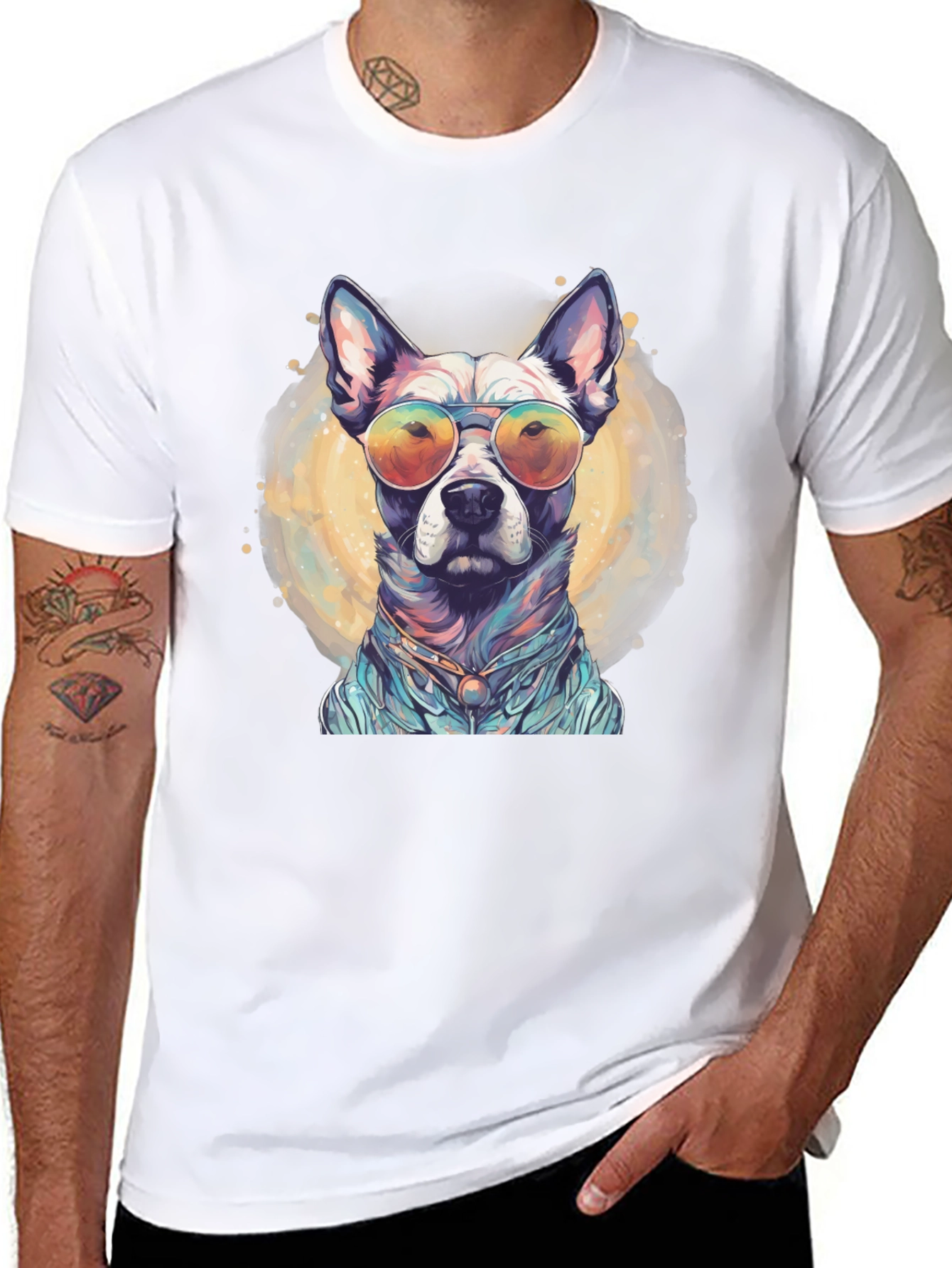 Cool Dog Graphic Tee - Stylish Unisex T-Shirt