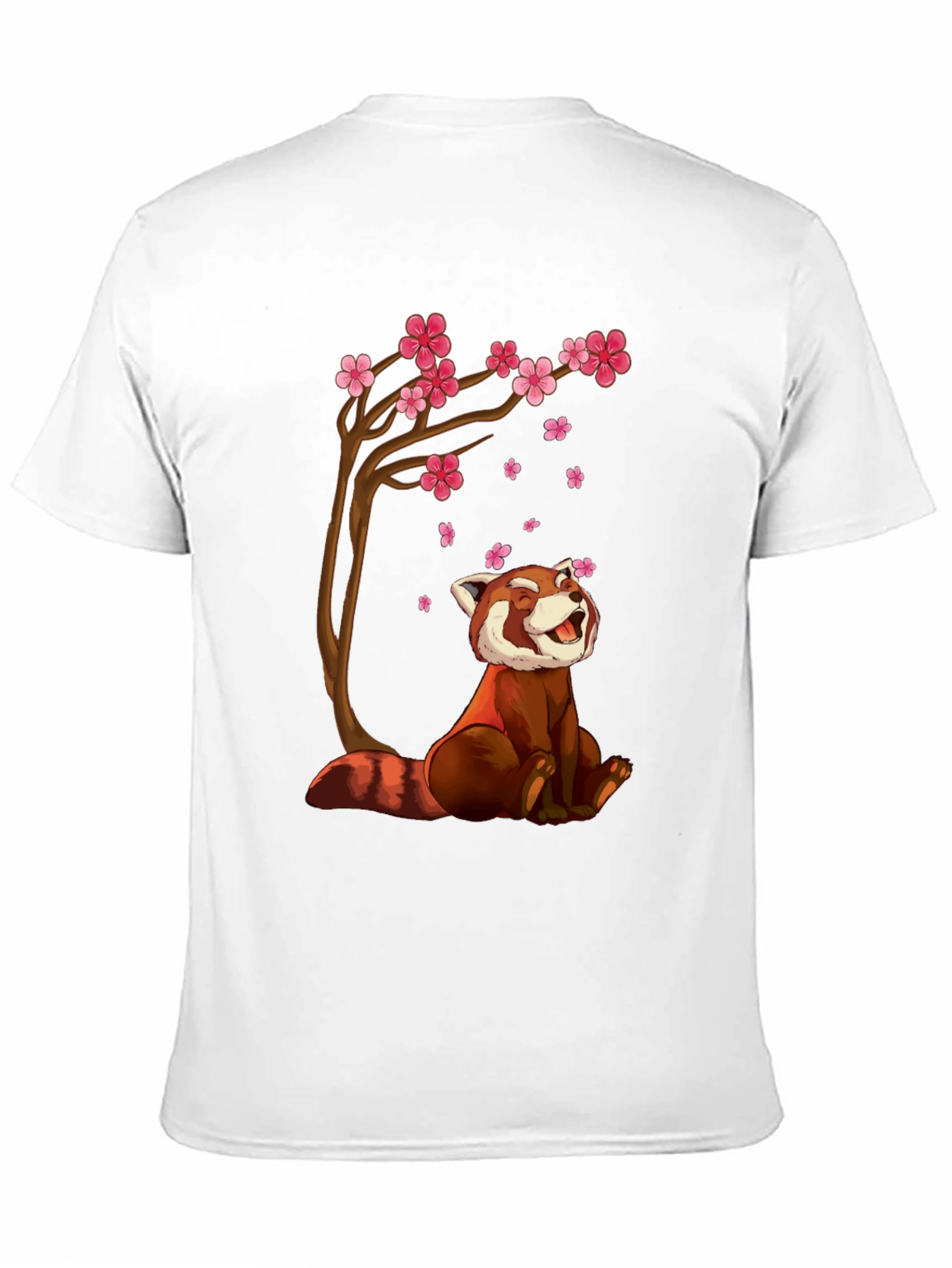 Red Panda Blossom Tree Graphic Tee
