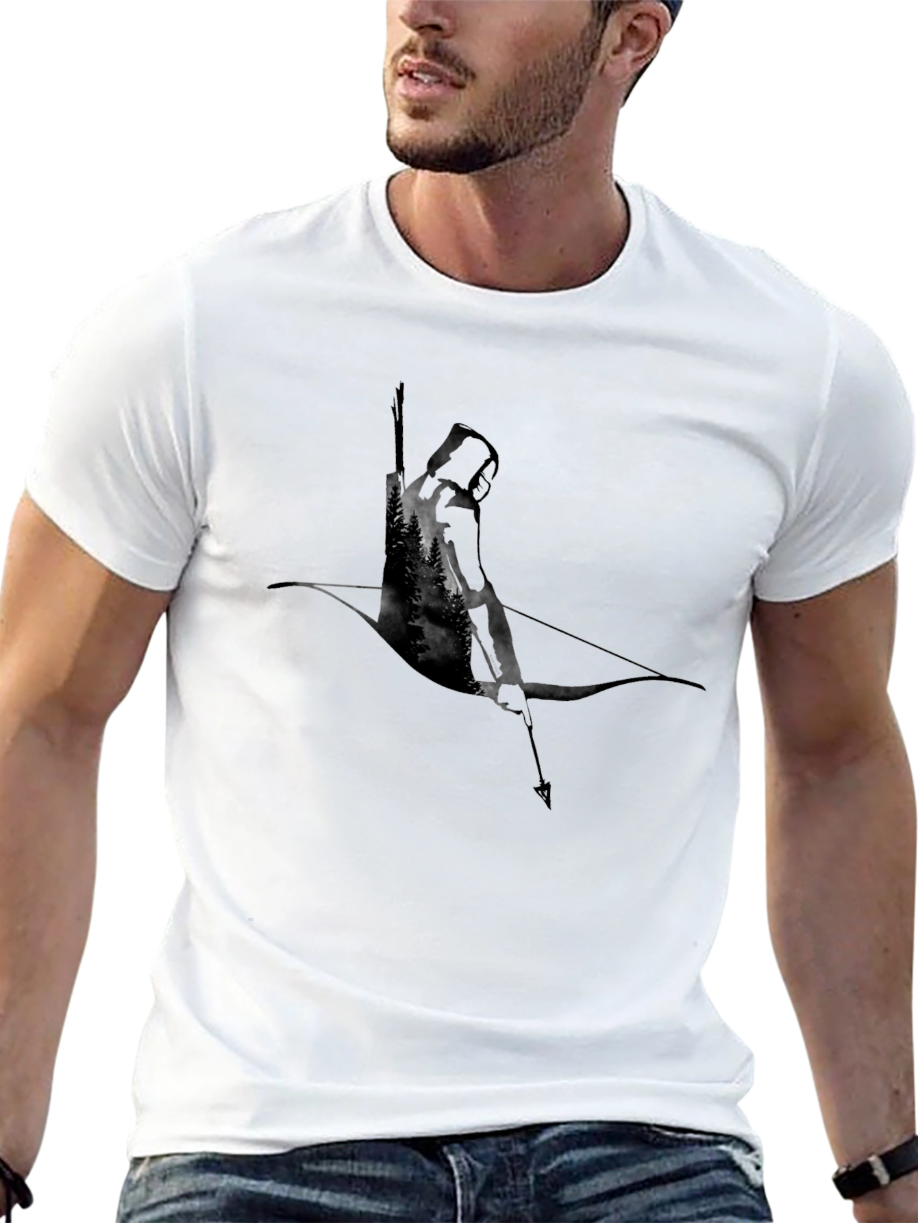 Archer Graphic T-Shirt - Black