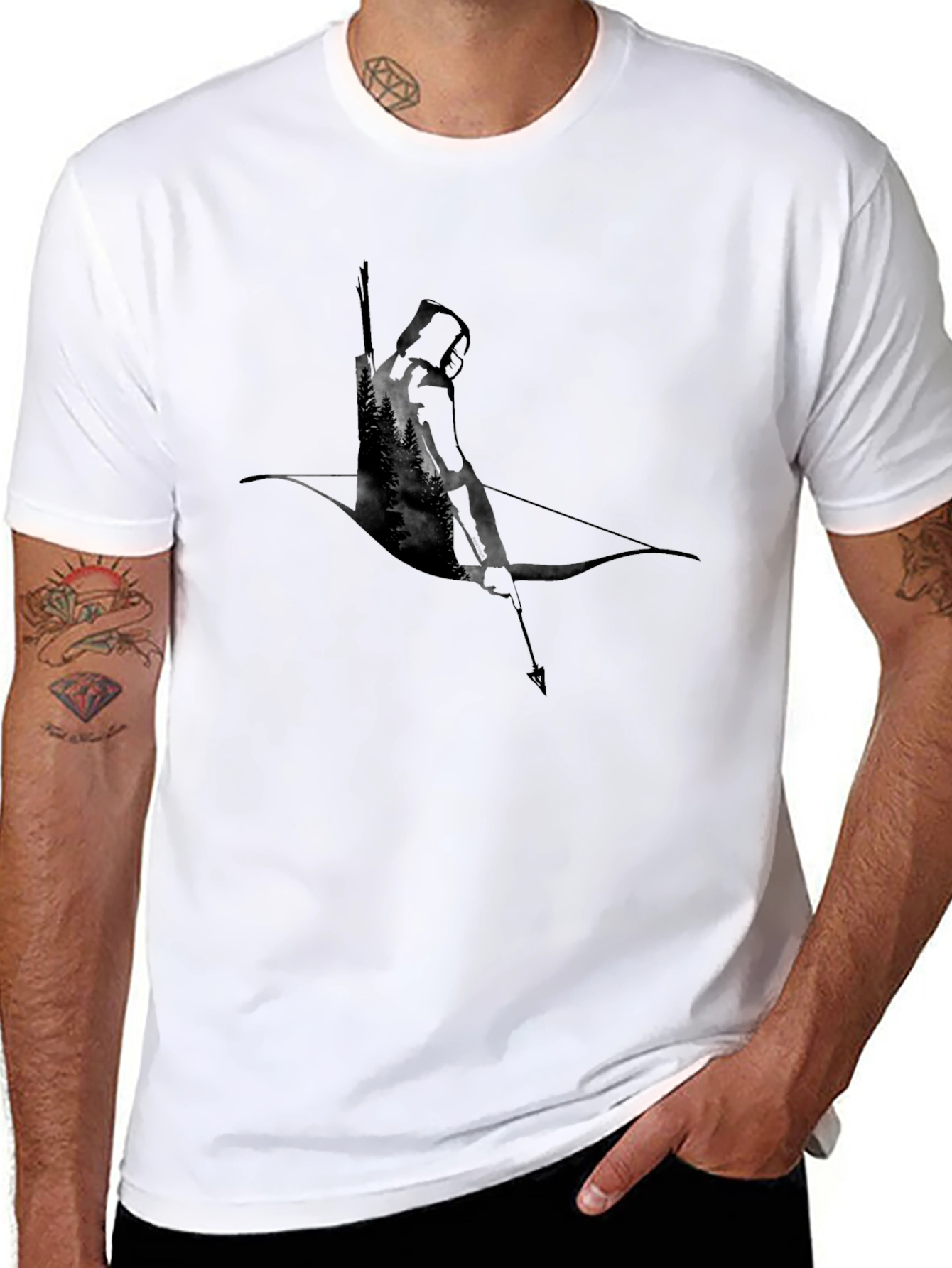 Archer Graphic T-Shirt - Black
