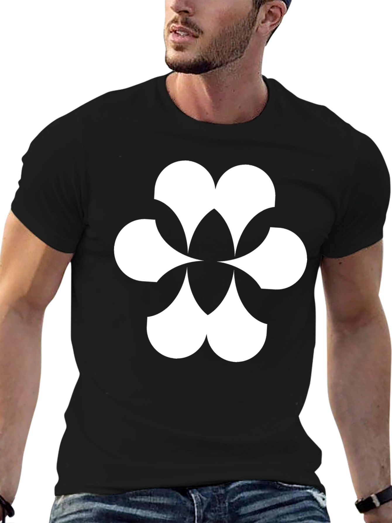 Abstract Graphic Tee - Black T-Shirt
