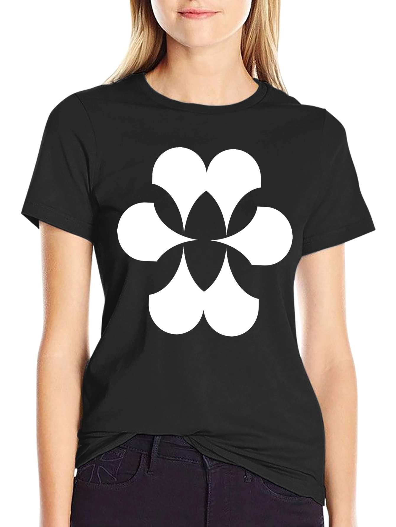 Abstract Graphic Tee - Black T-Shirt