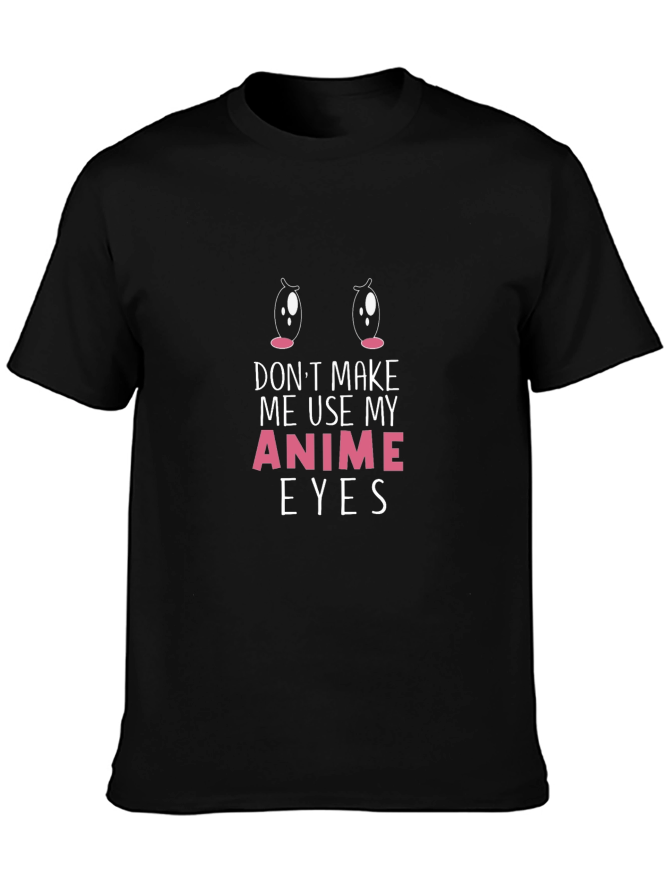 Anime Eyes Graphic Tee - Soft Cotton T-Shirt