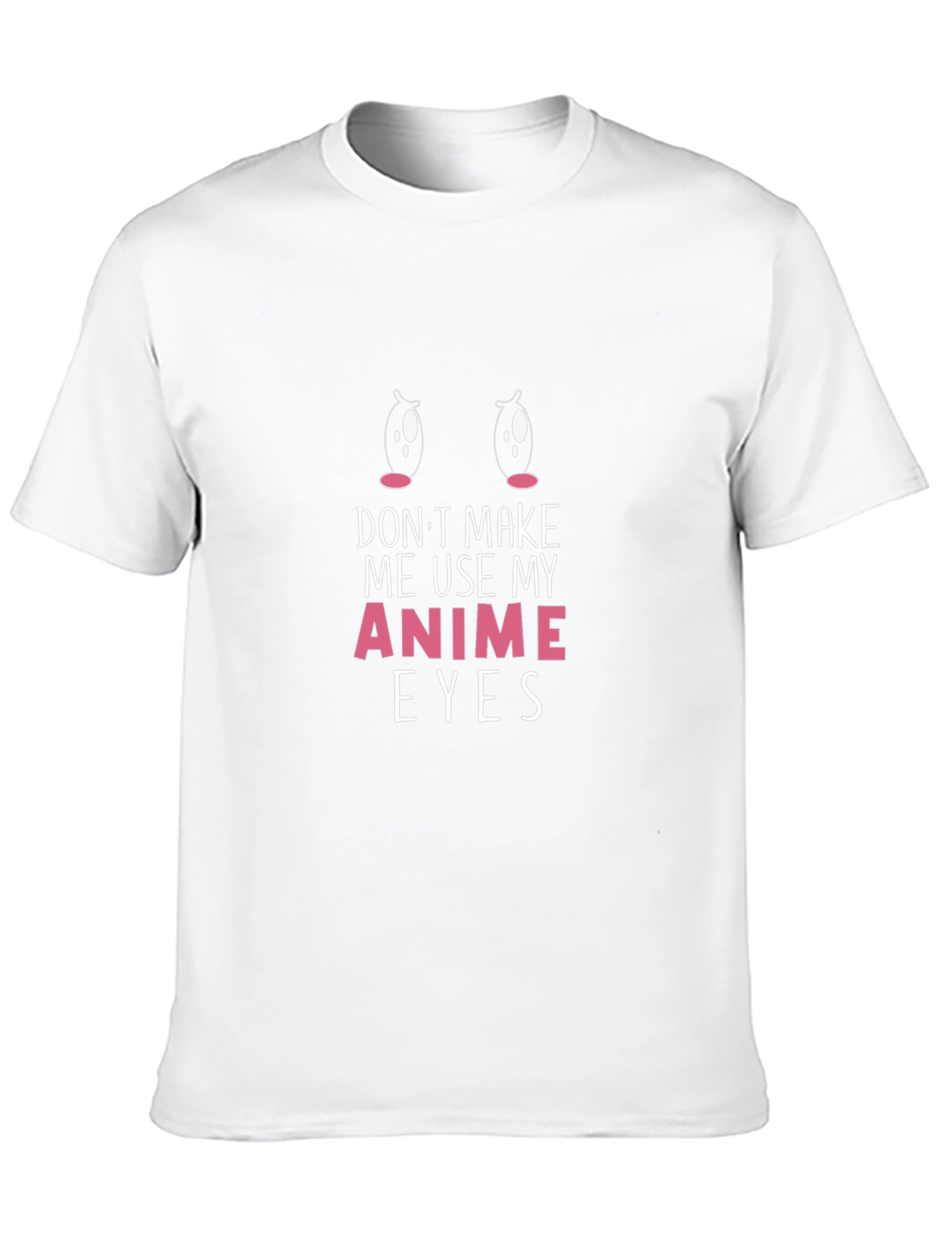 Anime Eyes Graphic Tee - Soft Cotton T-Shirt
