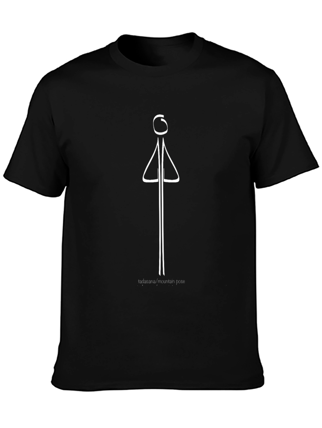 Minimalist Stick Figure Yoga Pose T-Shirt